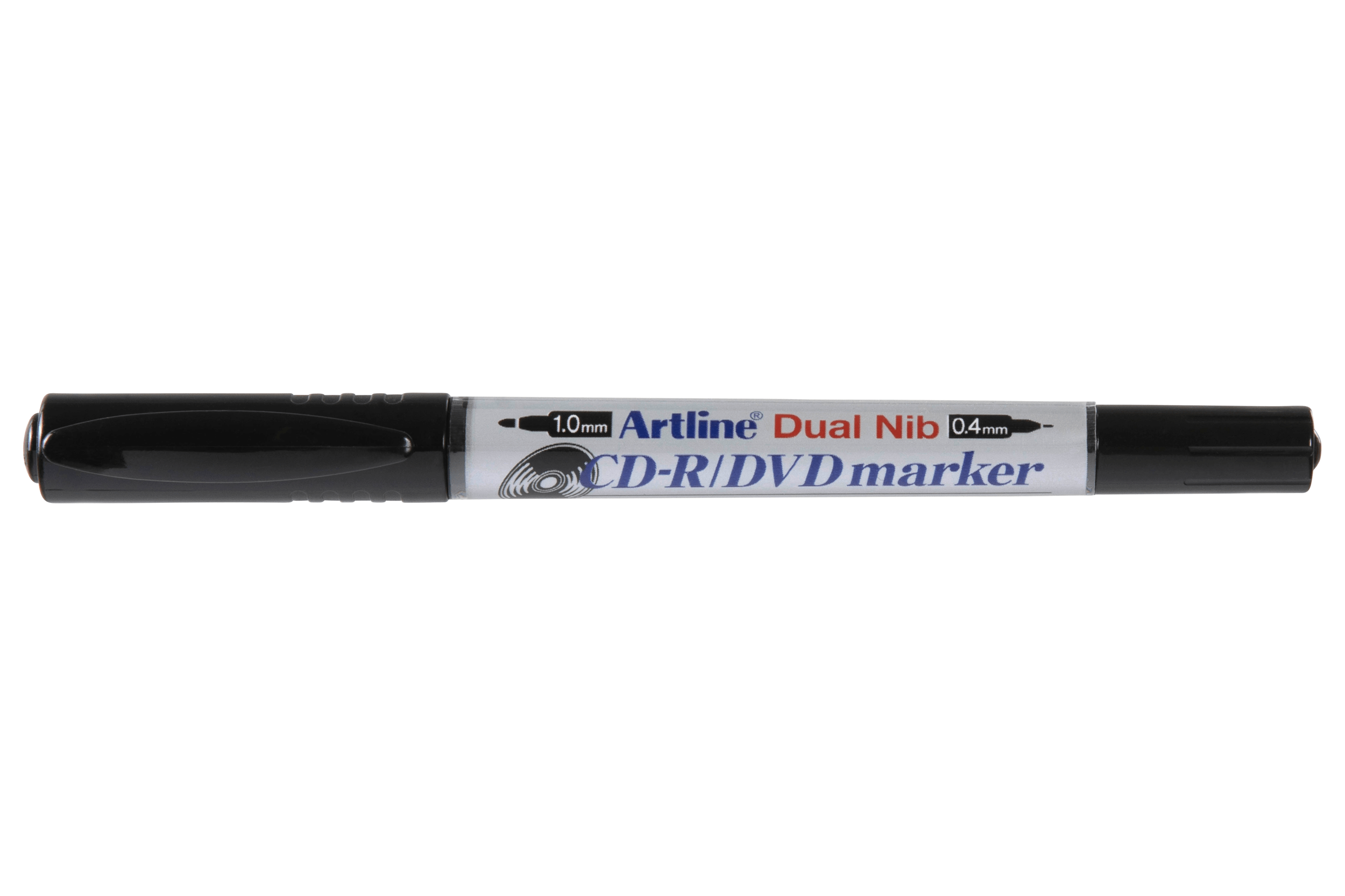 Artline 841T Dual Nip CD/DVD Black Marker - 12 Pack Set for Professional Disc Labeling & Archiving | Perfect for Music, Video & Data Storage Organization