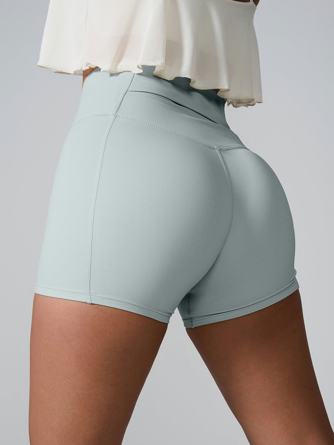 High Waist Active Shorts for Women - Comfortable Workout Running Yoga Gym Shorts with Pockets - Perfect for Fitness, Lounge & Everyday Wear
