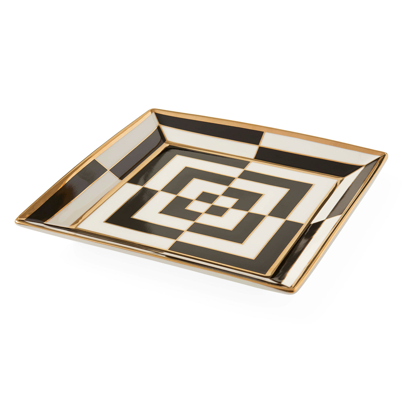 Modern Op Art Square Serving Tray - Stylish Decorative Tray for Coffee Table, Kitchen & Dining Room - Perfect for Entertaining, Display & Organization