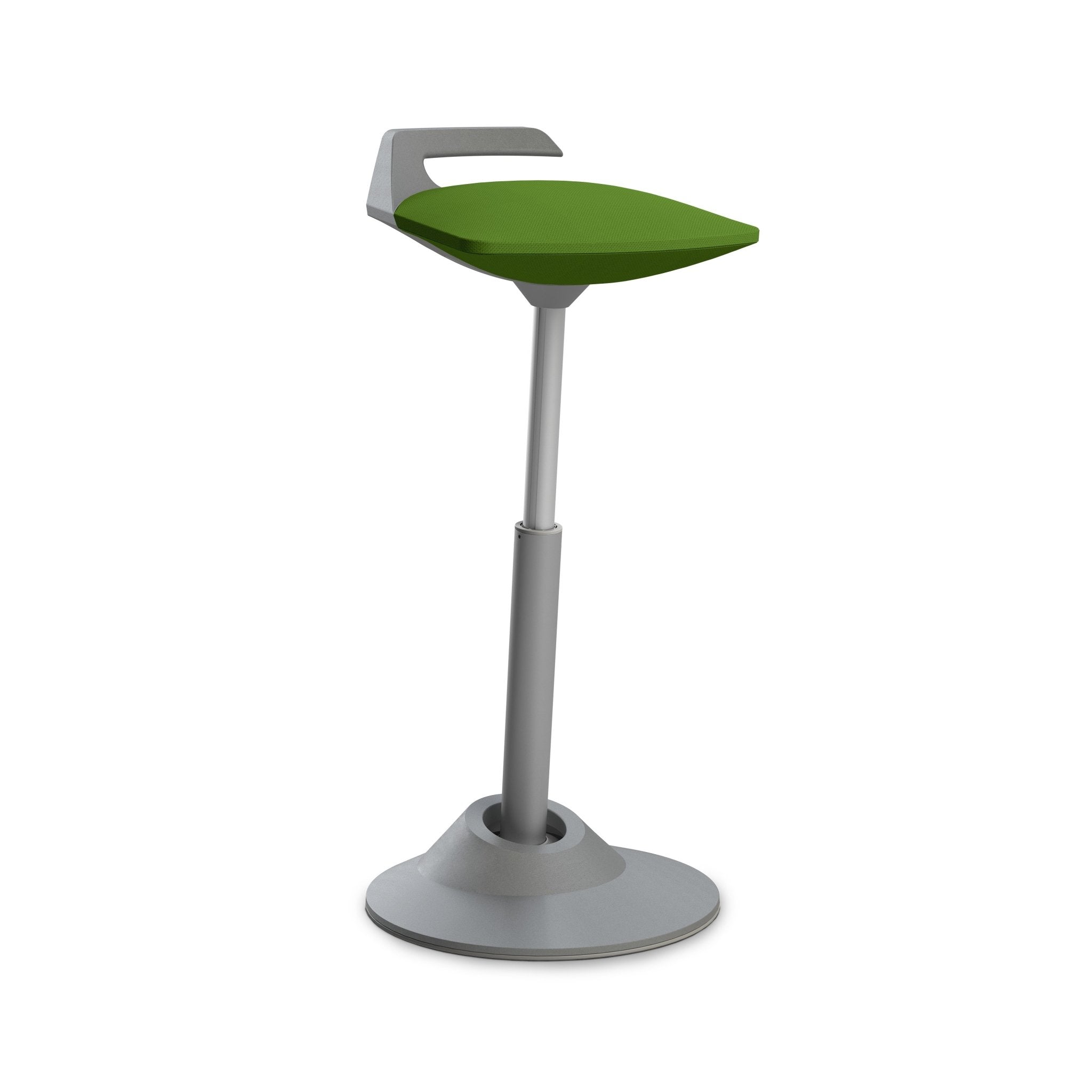 Aeris Muvman Grey Office Chair - Ergonomic Mesh Back Support & Adjustable Height for Home & Office Workspace Comfort