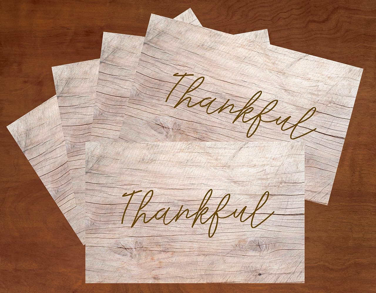 Thanksgiving Placemats Set of 25 - Rustic Fall Table Decor for Friendsgiving, Autumn Table Setting with Thankful Designs | Perfect for Holiday Dinners & Seasonal Home Decor