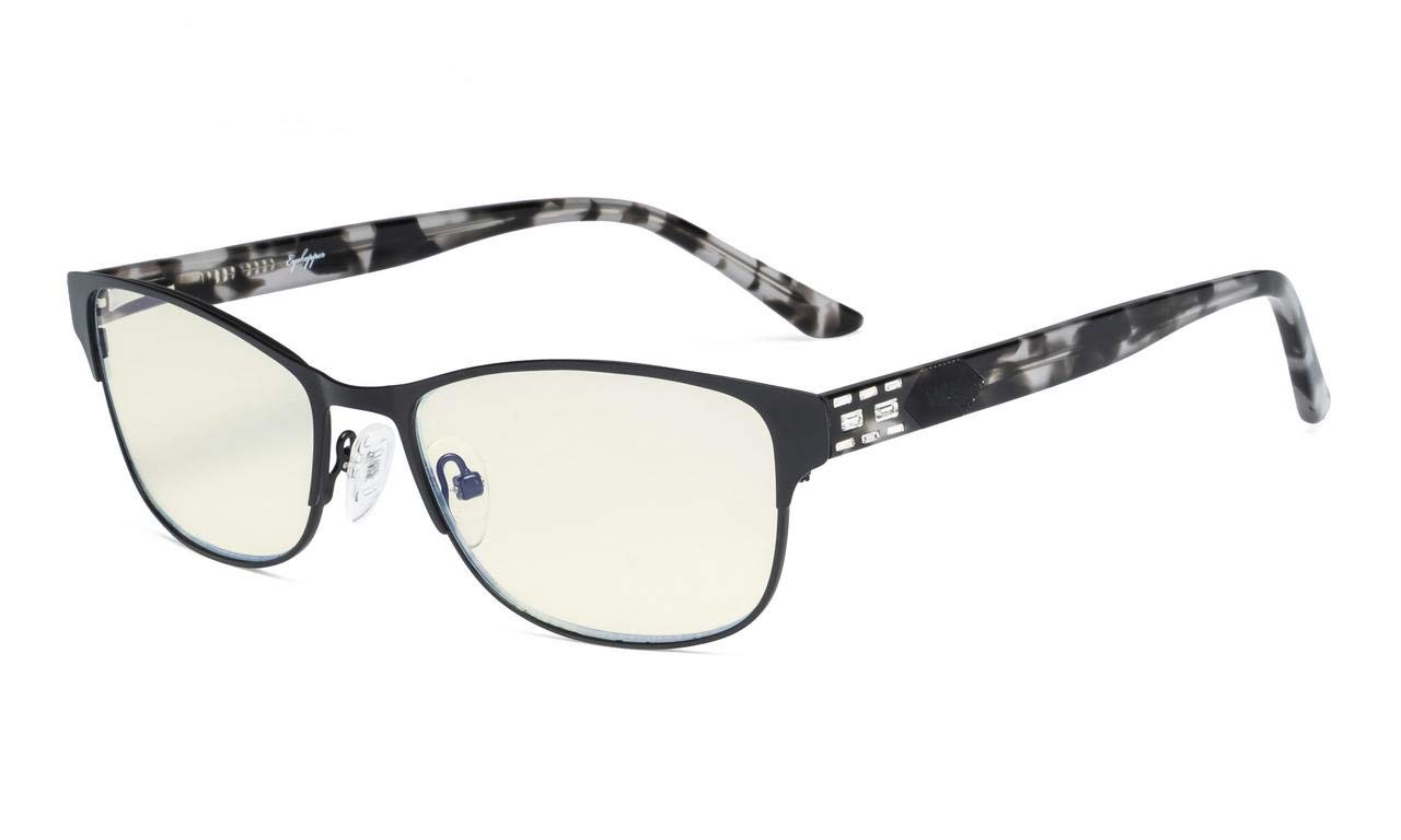 Eyekepper Blue Light Blocking Computer Reading Glasses for Women - Stylish Crystal Frame +1.50 Magnification - Reduce Eye Strain for Office Work & Screen Time