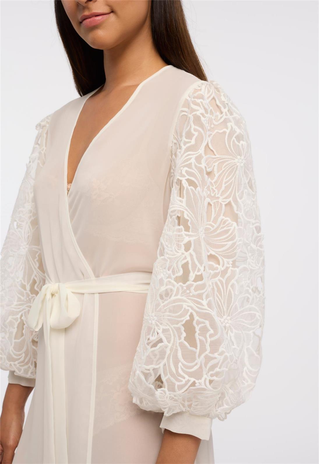 Milos Cover Up Ivory - Elegant Beach Dress for Women, Summer Boho Kimono, Lightweight Swim Cover Up, Perfect for Pool, Beach, and Vacation Wear