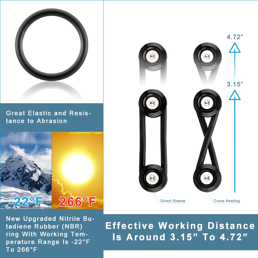 JDM Quick Release Bumper Fasteners Kit - 4 Piece Black Front & Rear Bumper Clips with 8 O-Rings | Universal Car Body Accessories for Easy Bumper Installation & Removal | Perfect for Auto Repair, Custom Builds & Car Shows