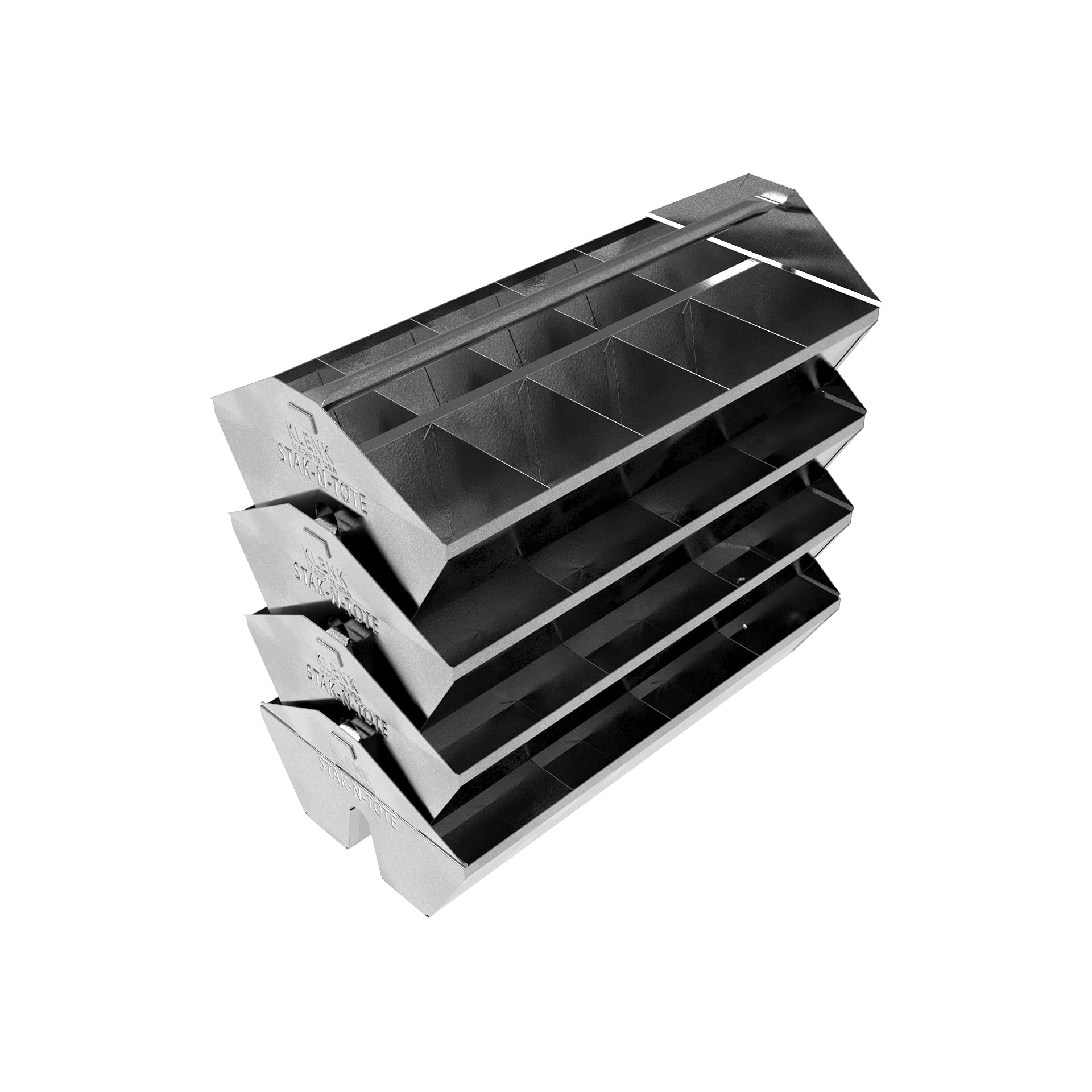 Klenk Stak-N-Tote® Fittings Organizer Tray - 10 Compartment Storage Solution for Plumbing Parts (MB78000) | Perfect for Plumbers, Electricians & DIY Home Improvement Projects