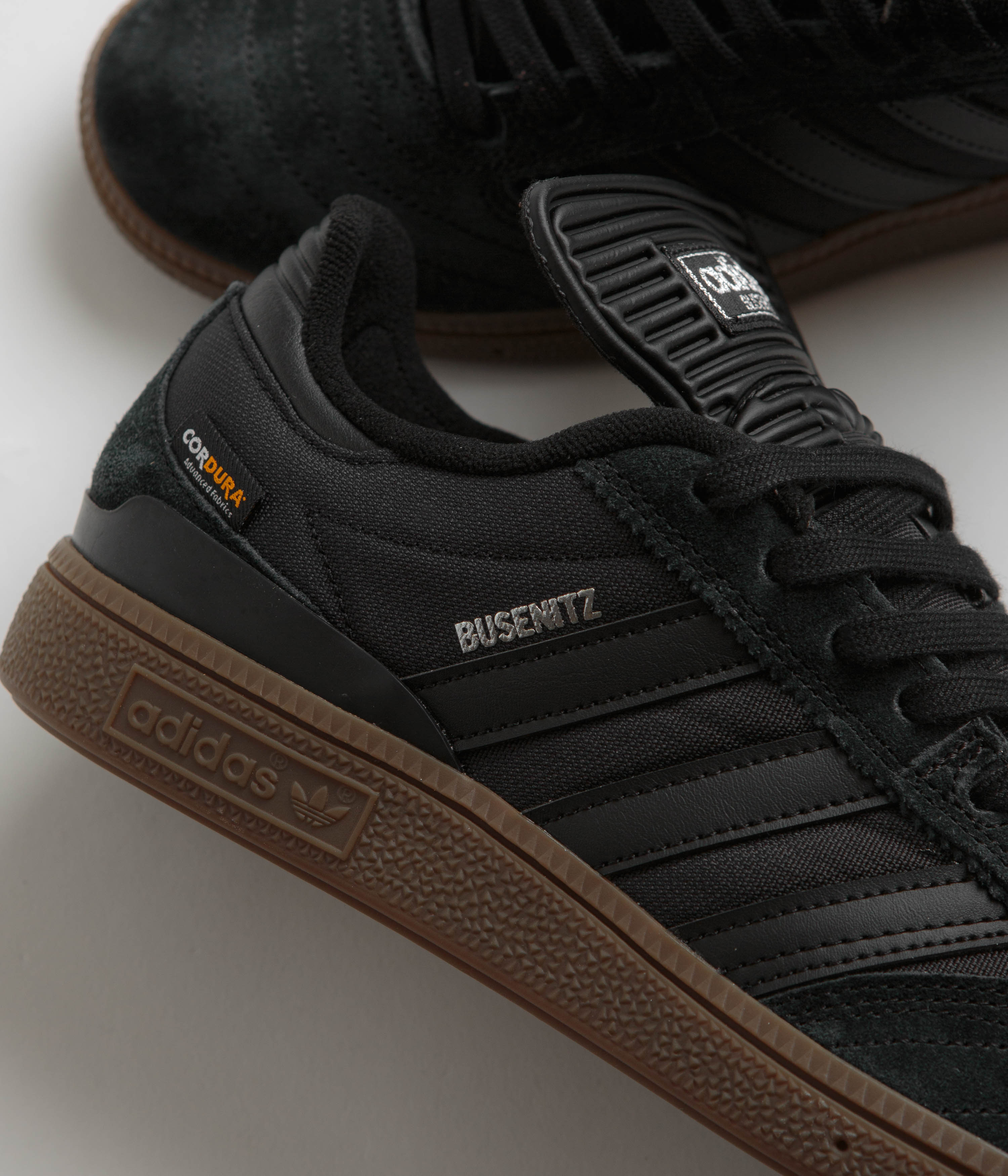 Adidas Busenitz Shoes Men's Skateboarding Sneakers - Core Black / Gum5 Sole for Comfort & Durability - Perfect for Street Skating & Casual Wear