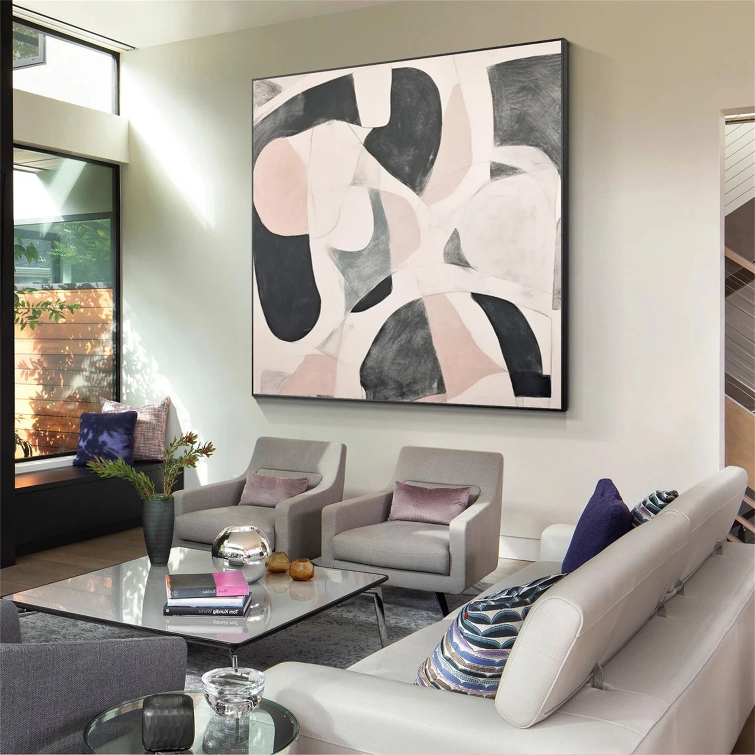 Abstract Tranquility Wall Art Print #WS242 - Modern Home Decor for Living Room, Bedroom & Office