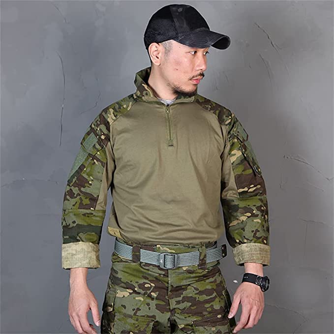 EMERSONGEAR Gen3 Military Uniform Set - Tactical Airsoft & Paintball Combat BDU Pants & Shirt with Knee Pads - Perfect for Outdoor Training, Airsoft Games & Tactical Missions