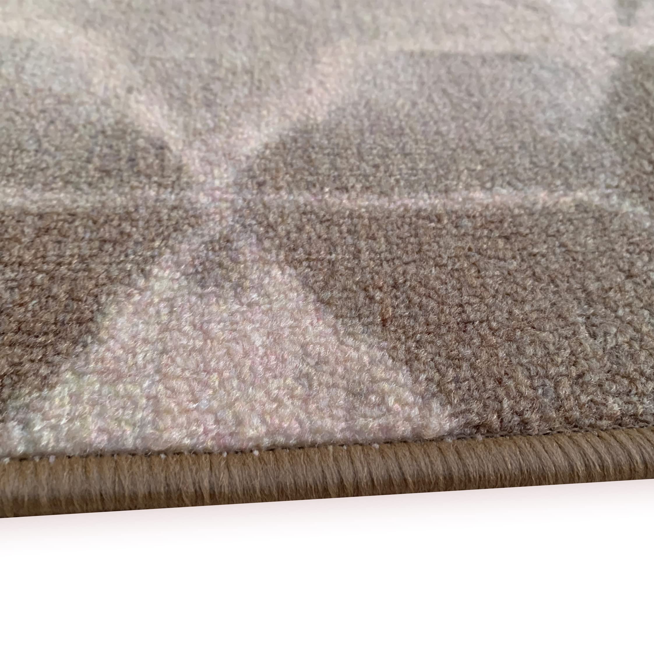 Custom Size Abstract Cubes Non-Slip Rubber Backed Runner Rug - 26