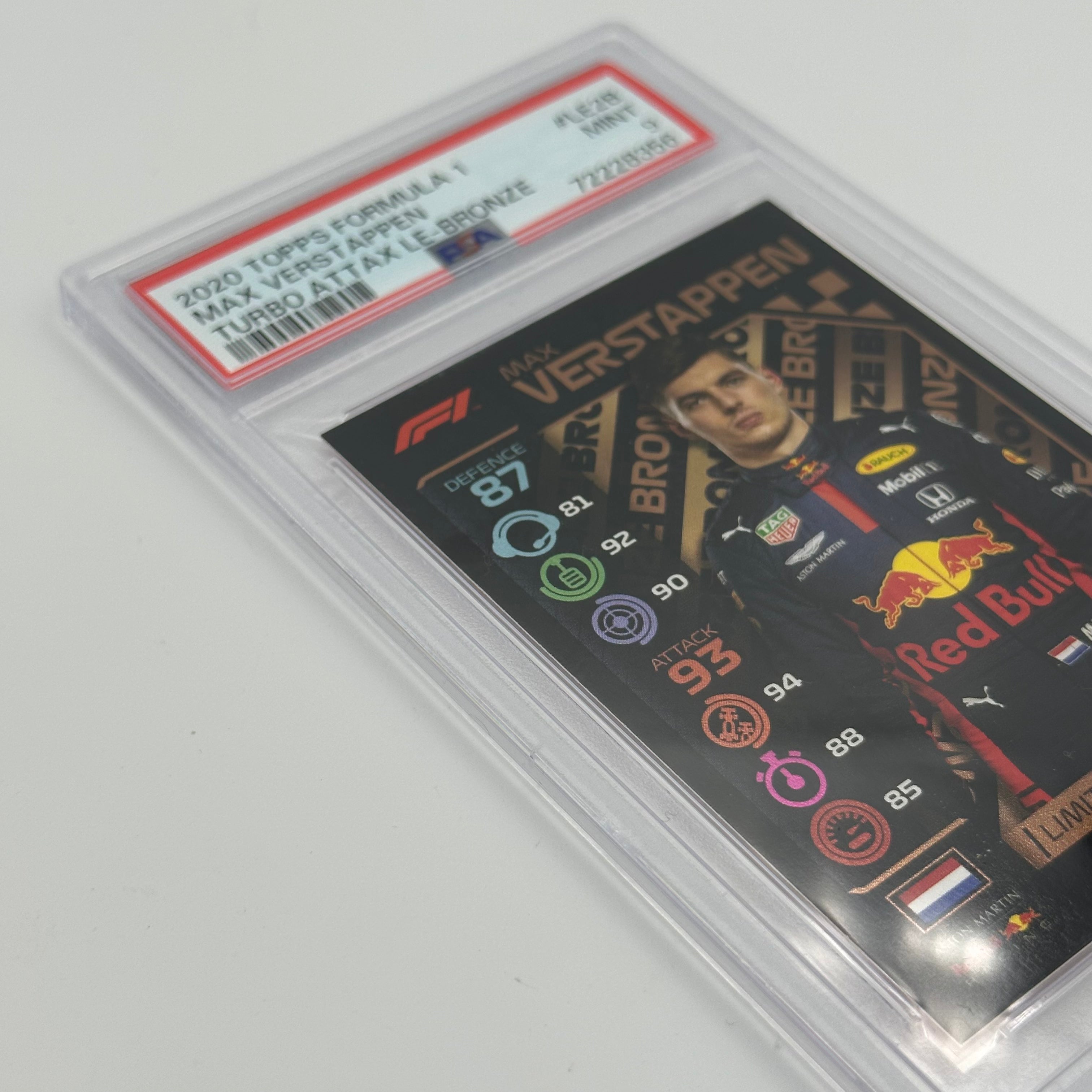 PSA 9 Graded MAX VERSTAPPEN #LE2B Limited Edition Bronze Trading Card - Perfect for F1 Collectors, Sports Memorabilia Enthusiasts & Investment Collectibles