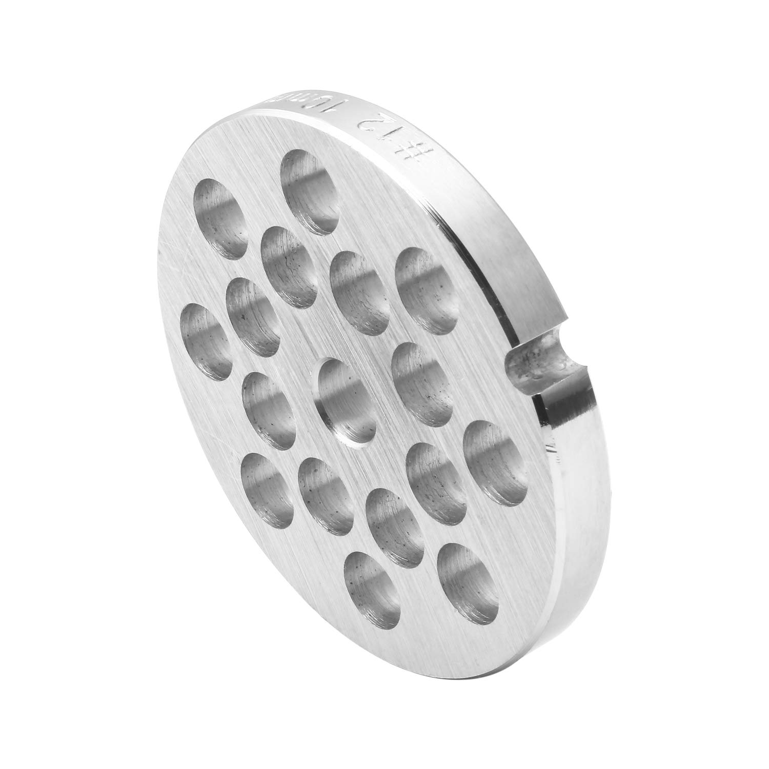 12-Piece Stainless Steel Meat Grinder Plates & Blades Set - Compatible with FGA, Hobart, LEM, Cabela's, Weston & MTN Grinders - Heavy Duty Cutting Discs for Professional & Home Kitchen Use