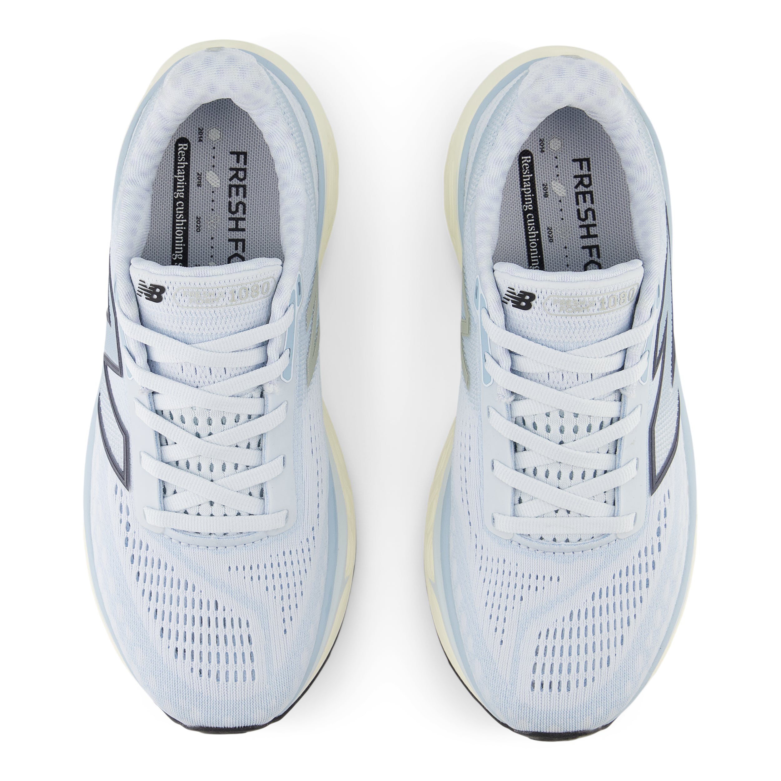 Women's Fresh Foam X 1080 v14 Running Shoes - Ice Blue/Light Chrome Blue/Angora | Lightweight Cushioned Sneakers for Women | Perfect for Jogging, Gym Workouts & Daily Walking