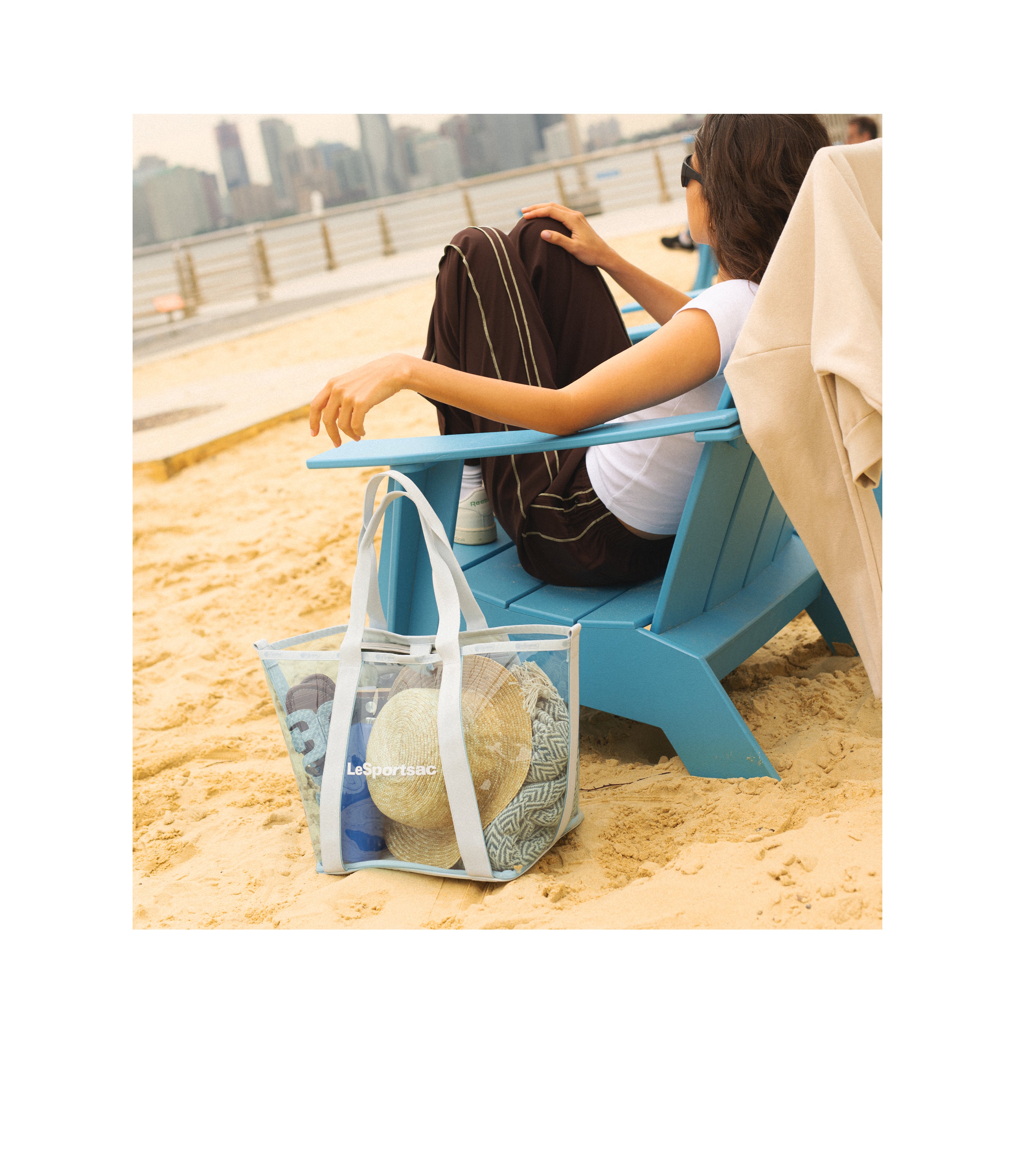 Stylish Clear East/West Tote Bag for Women - Trendy Transparent Handbag for Work, Travel & Shopping - Waterproof & Durable Fashion Accessory