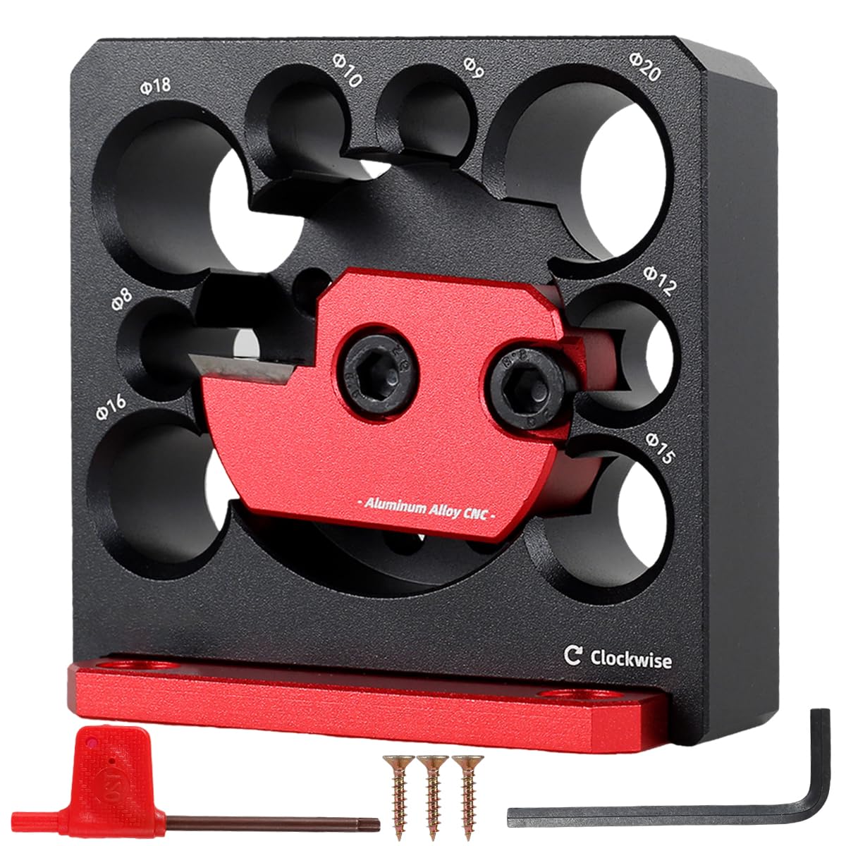6Pcs Adjustable Dowel Maker Jig Kit - Metric 8mm to 20mm with Carbide Blade for Electric Drill, Woodworking Round Rod Milling Tool | Perfect for DIY Wooden Rods, Sticks & Furniture Making Projects
