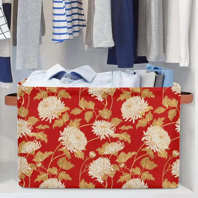 Large Fabric Storage Baskets with Handles - 2 Pack Collapsible Closet Organizers for Clothes, Toys & Home Decor | Perfect for Shelves, Wardrobes & Nursery Organization
