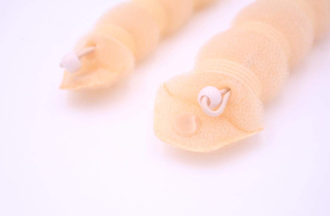 2-Pack Beige Magic Hair Donut Bun Maker Set for Women - Large & Small Hair Ring Styler, Updo Scrunchie, Chignon Hairpiece (Perfect for Parties, Weddings & Everyday Hairstyles)