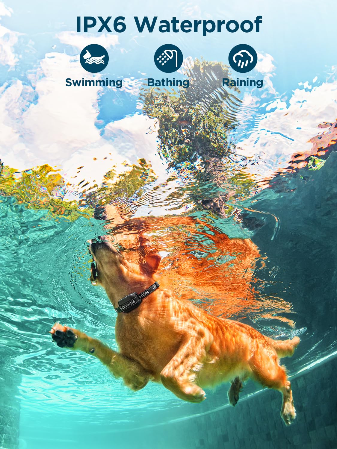 Wireless GPS Dog Fence - Electric Pet Containment System with 3 Warning Modes, 65-3290 FT Range, Waterproof & Rechargeable for Small to Large Dogs (Beige) - Perfect for Backyards, Farms & Outdoor Training