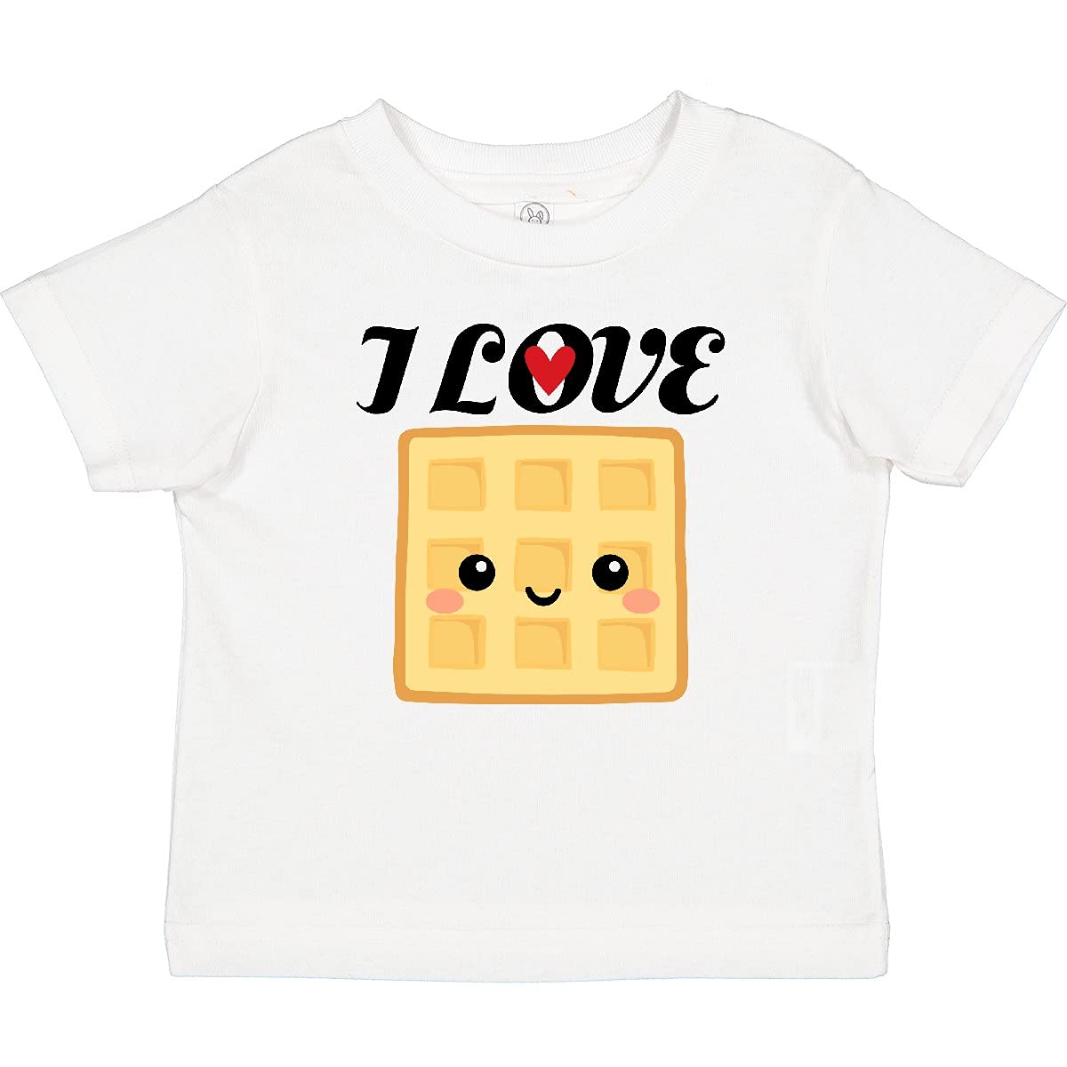 Inktastic Waffle Lover I Love Waffles Baby T-Shirt - Cute & Comfortable Cotton Tee for Infants & Toddlers - Perfect for Breakfast, Family Outings & Playdates