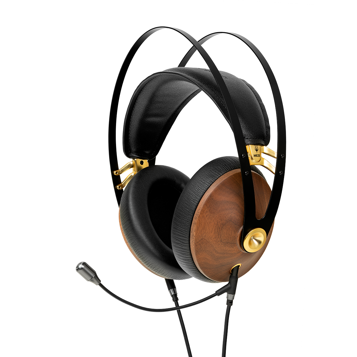 Meze 99 Classics Premium Over-Ear Headphones with Detachable Boom Microphone - High-Fidelity Audio for Gaming, Streaming & Music Production