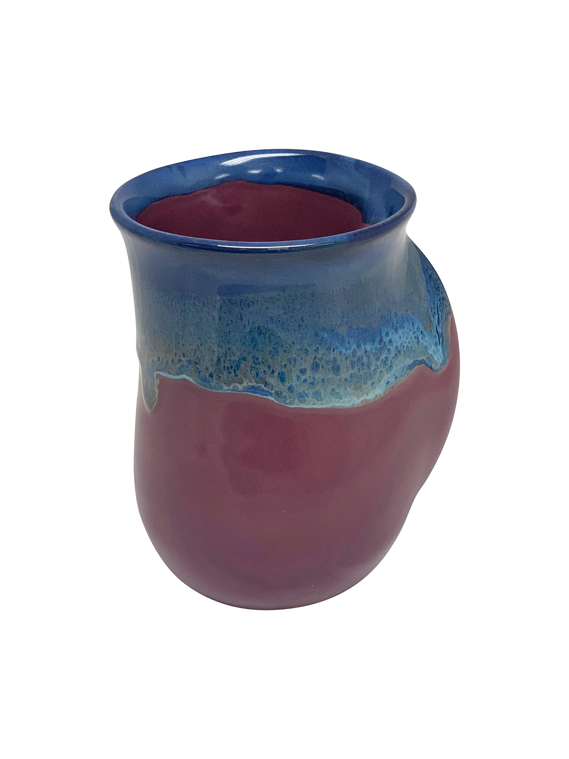 Left Handed Hand Warmer Mug - Insulated Purple Coffee Cup for Hot Drinks | Perfect for Office, Travel & Outdoor Use