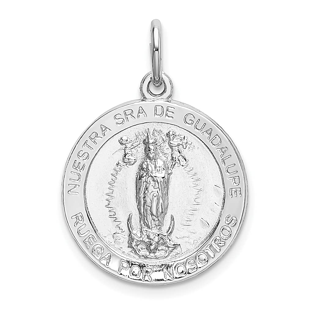 925 Sterling Silver Our Lady of Guadalupe Pendant Necklace - Religious Jewelry for Women, Catholic Medal Charm, Perfect Gift for Her - Ideal for Baptisms, First Communions & Daily Faith Inspiration