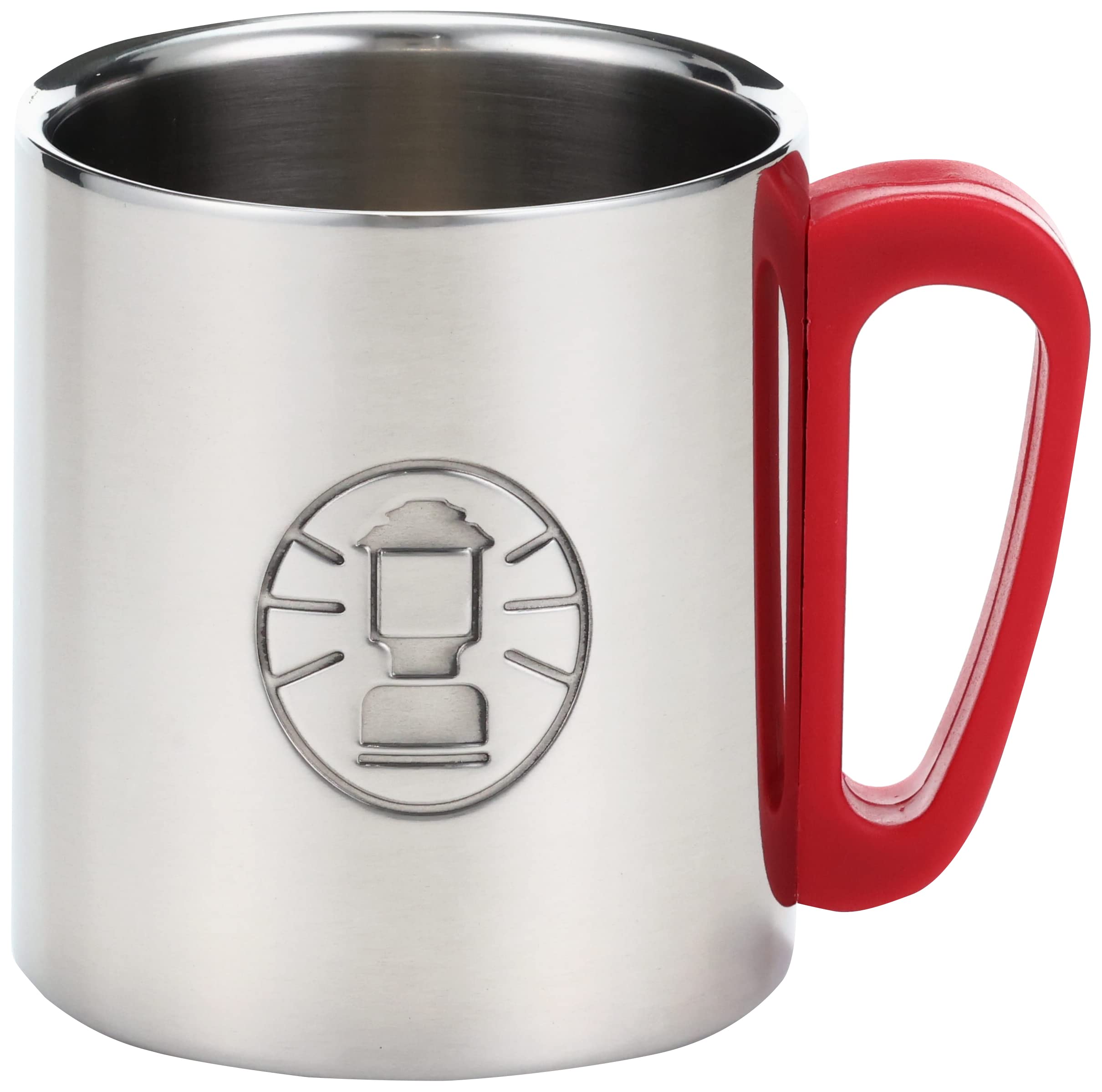 Coleman Double Wall Stainless Steel Insulated Travel Mug - 300cc (10 oz) Red - Keeps Drinks Hot or Cold for Hours - Perfect for Camping, Hiking & Outdoor Adventures
