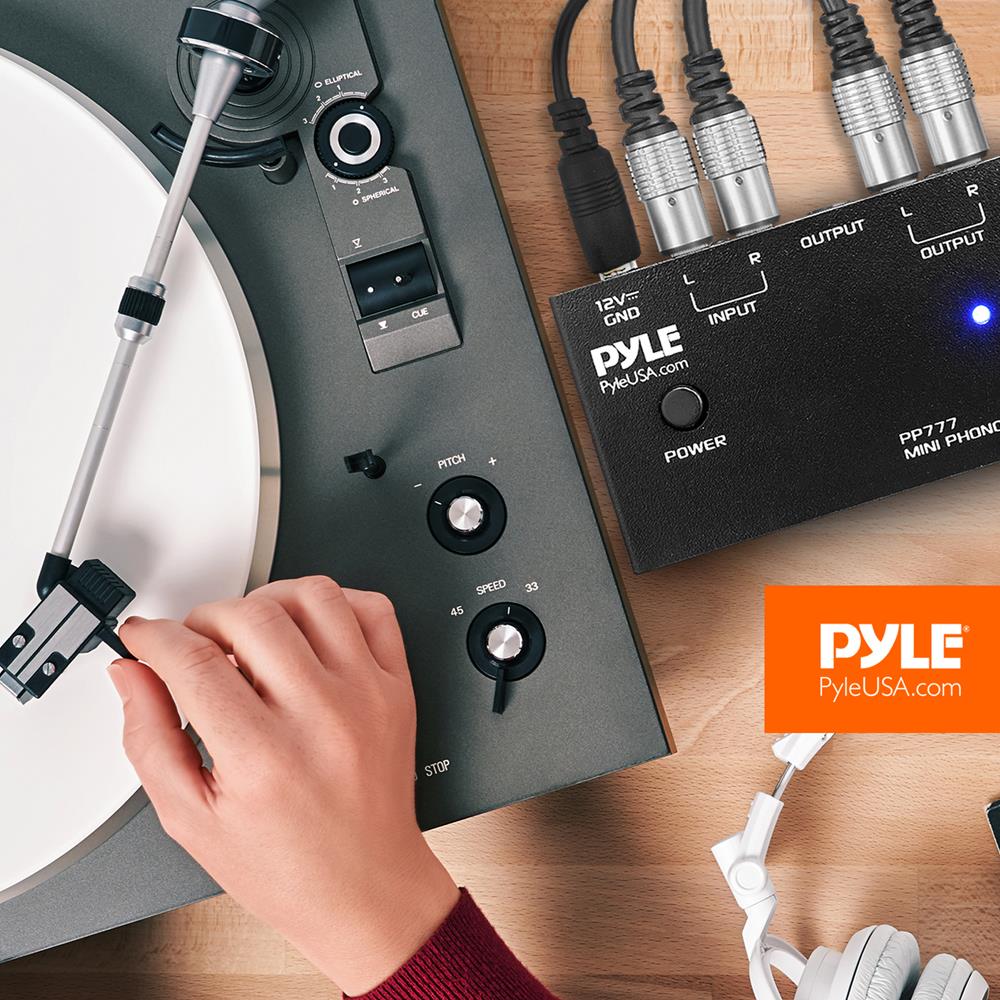 High-Quality Phono Turntable Pre Amplifier for Vinyl Records - Perfect for Home Audio & DJ Setups