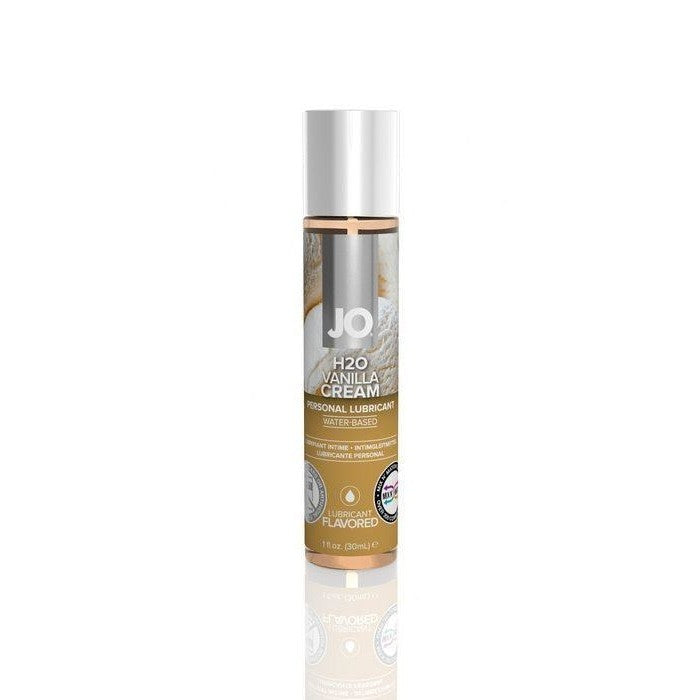 Jo Vanilla Cream Water-Based Lubricant 1oz - Flavored Personal Lube for Couples, Sensual Massage & Intimate Moments | Latex-Safe, Paraben-Free, Vegan-Friendly