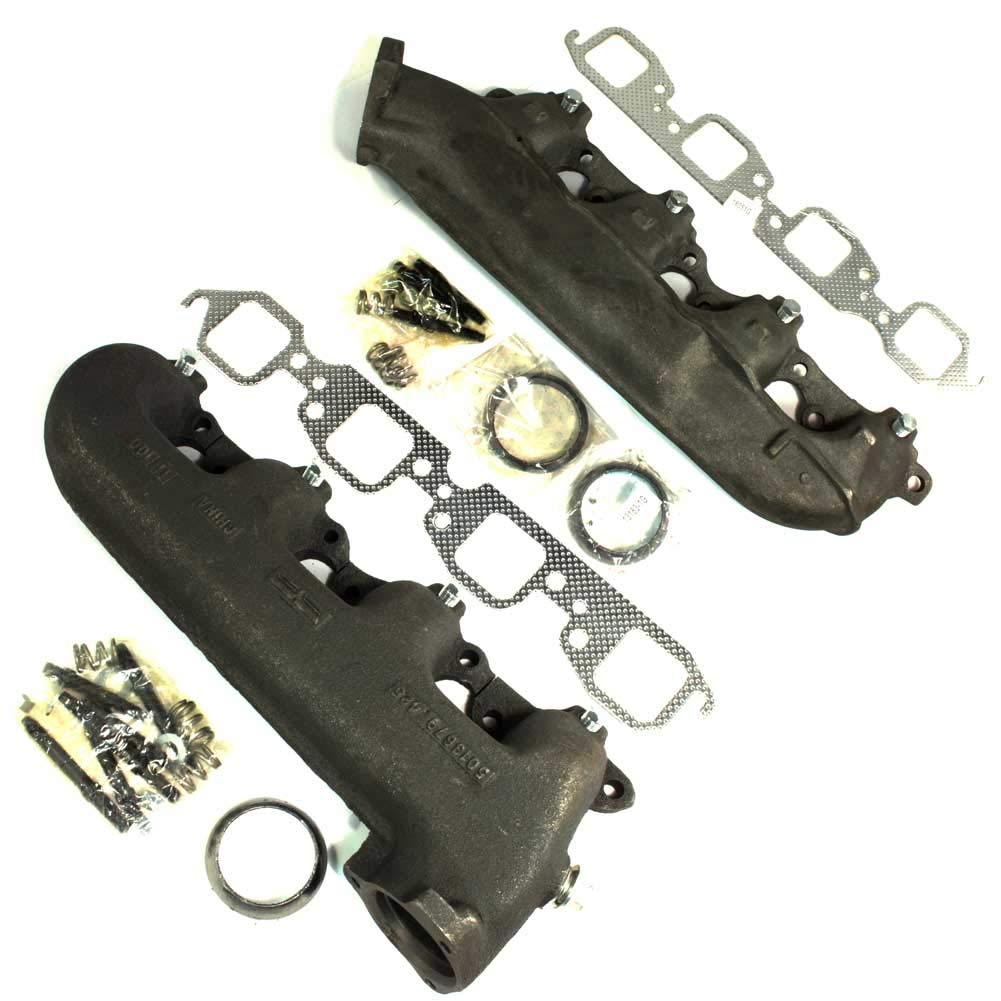 APDTY 14048362 HD Cast Iron Exhaust Manifold Set - Replacement for Chevy, GMC, Ford Trucks & SUVs - High Performance, Durable Exhaust System Part - Perfect for Off-Roading, Towing & Daily Driving