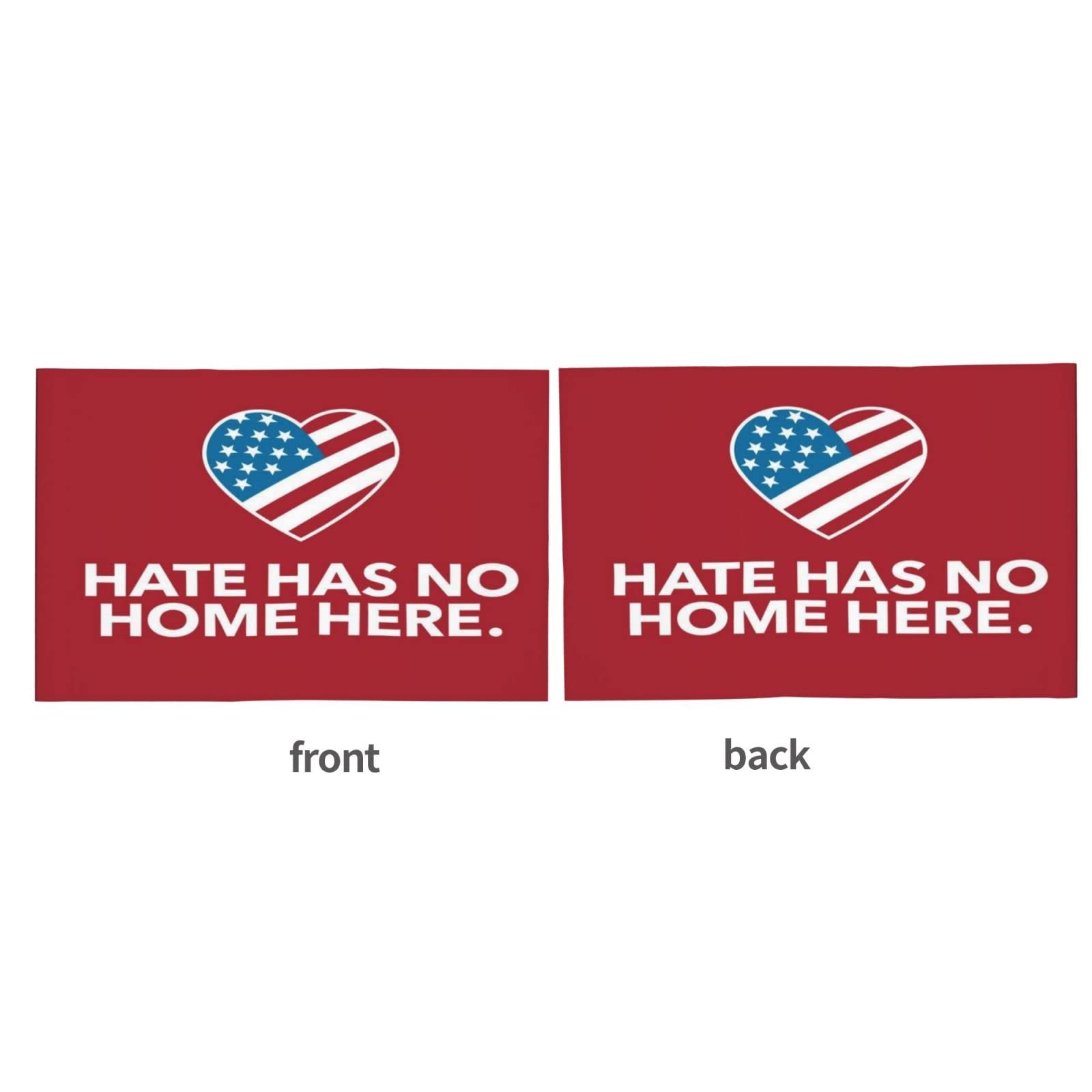 Hate Has No Home Here Car Flags - 12x18 Inch Outdoor Window Clip Flag for Cars, Trucks & SUVs - Show Unity & Support on the Road