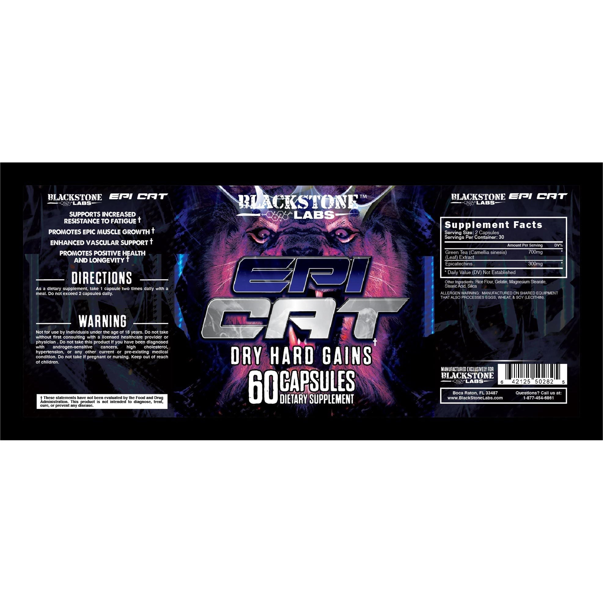 Blackstone Labs EpiCat - Premium Epicatechin Supplement for Muscle Growth & Recovery | Best for Athletes, Bodybuilders & Fitness Enthusiasts | Supports Strength Training & Workout Performance
