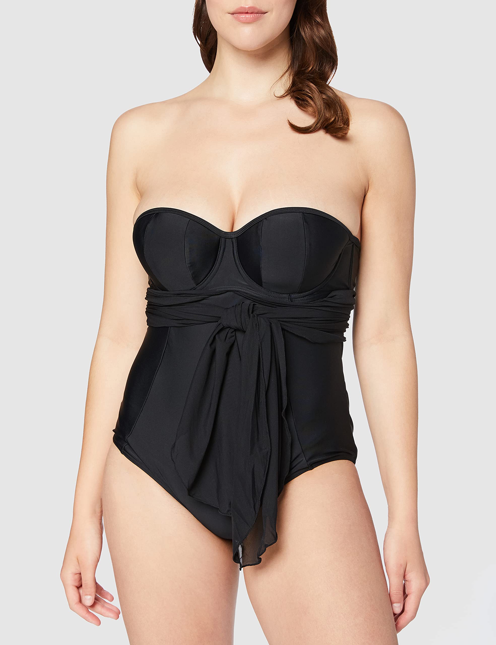 Curvy Kate Women's Bandeau Swimsuit - Supportive One-Piece Bathing Suit for Plus Size - Perfect for Beach Vacations & Poolside Relaxation