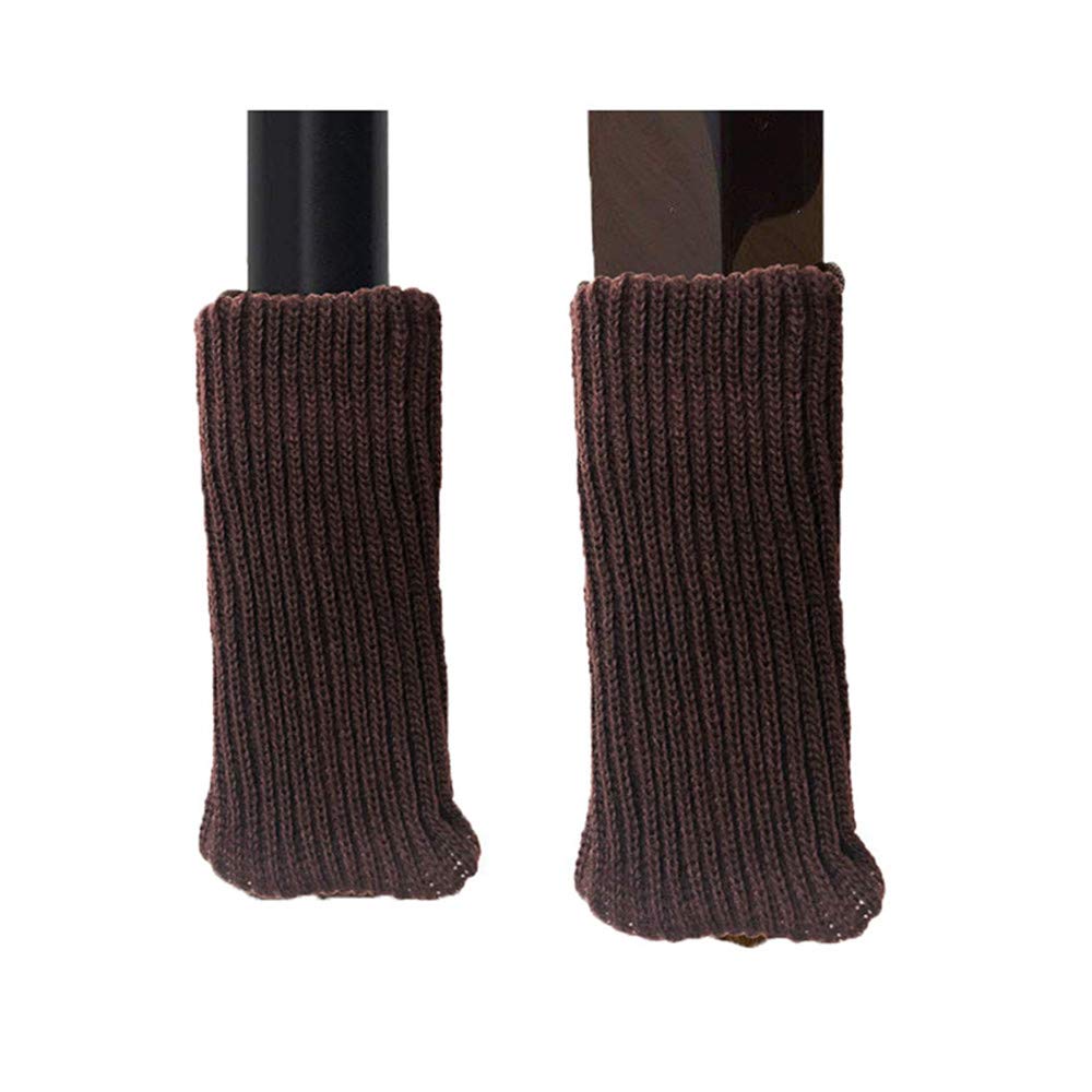 24PCS High Elastic Floor Protectors - Soft Knitting Wool Furniture Socks & Chair Leg Pads for Hardwood Floors - Prevent Scratches & Noise for Chairs, Tables, Sofas in Home & Office