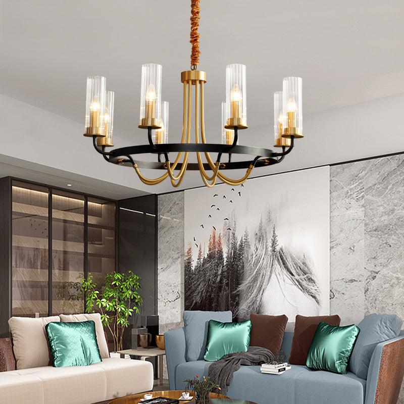 Kearney Chandelier - Elegant Crystal Ceiling Light Fixture for Dining Room, Living Room & Bedroom | Perfect for Home Decor & Wedding Venues