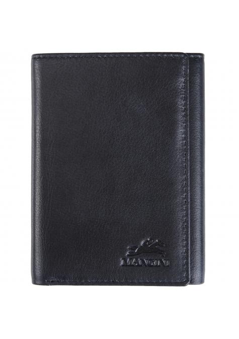 Mancini BELLAGIO Trifold RFID Blocking Leather Wallet for Men - Slim Bifold Credit Card Holder with ID Window - Perfect for Travel, Business & Everyday Use