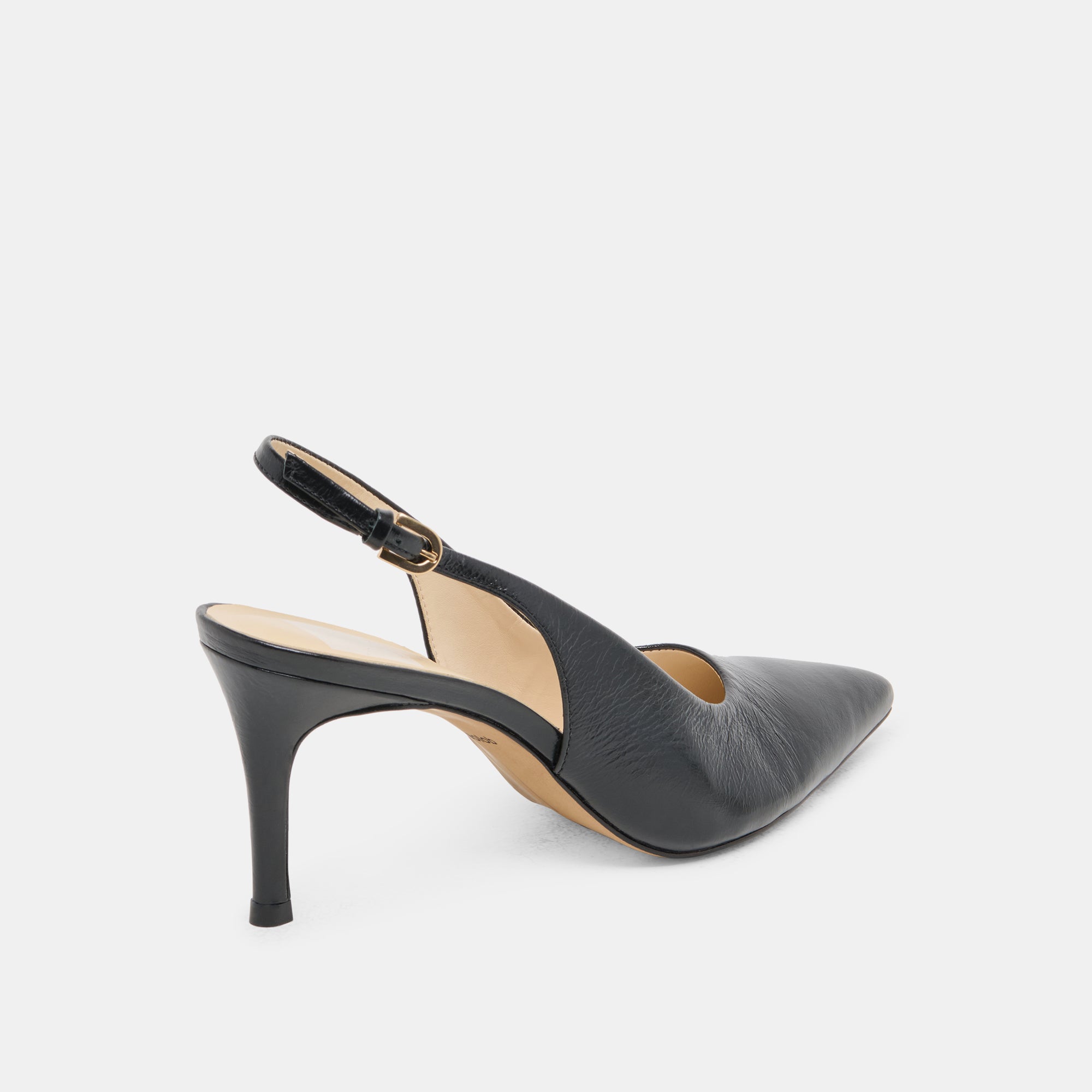 ELASI Women's Black Leather High Heels - Comfortable Stiletto Pumps for Work, Party & Evening Wear - Elegant Dress Shoes for Women