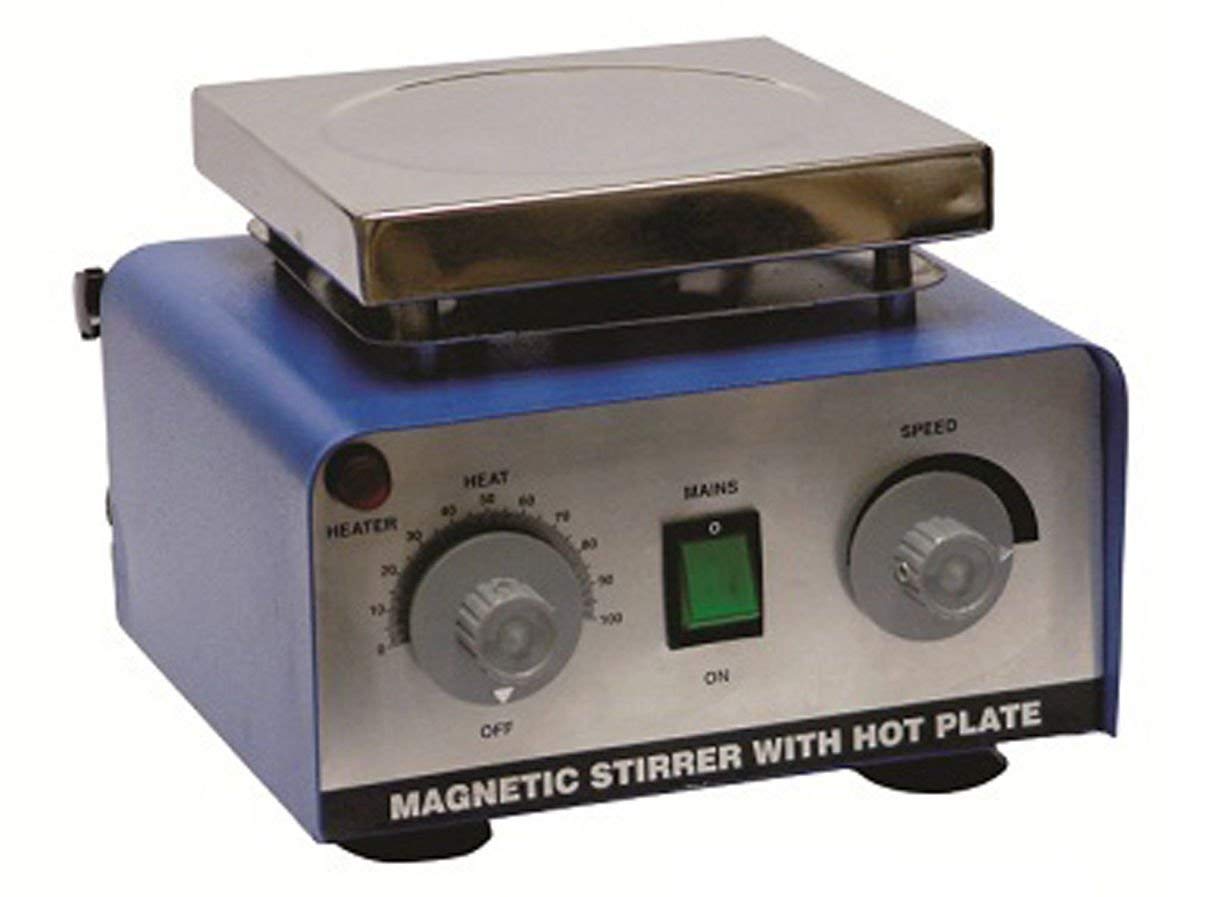 220V Magnetic Stirrer with Hot Plate - Lab Equipment for Mixing & Heating Solutions - Perfect for Chemistry, Biology & Scientific Research