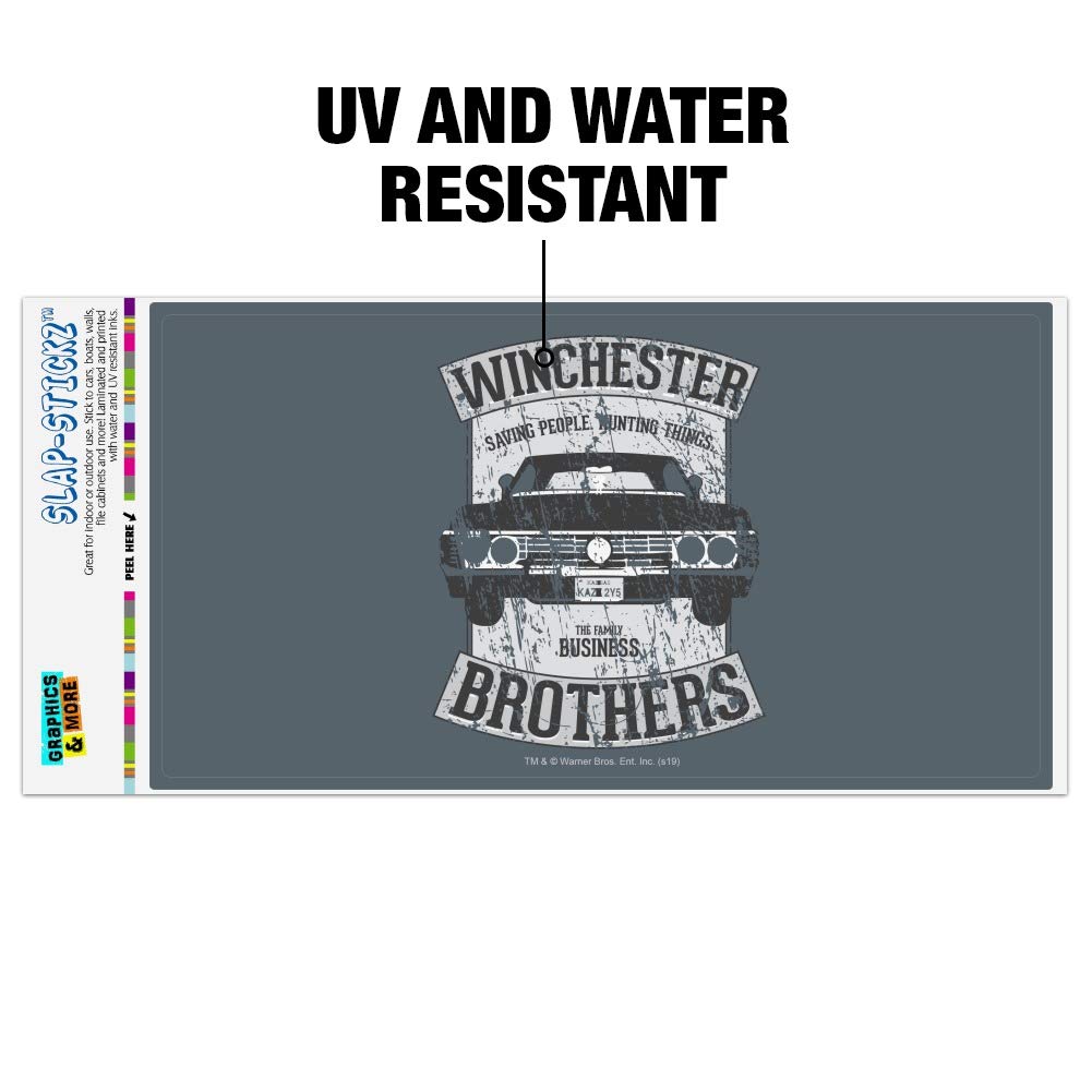 Supernatural Brother's Impala Car Decal - Premium Automotive Window & Bumper Sticker for Fans - Perfect for Cars, Laptops & Fan Collections