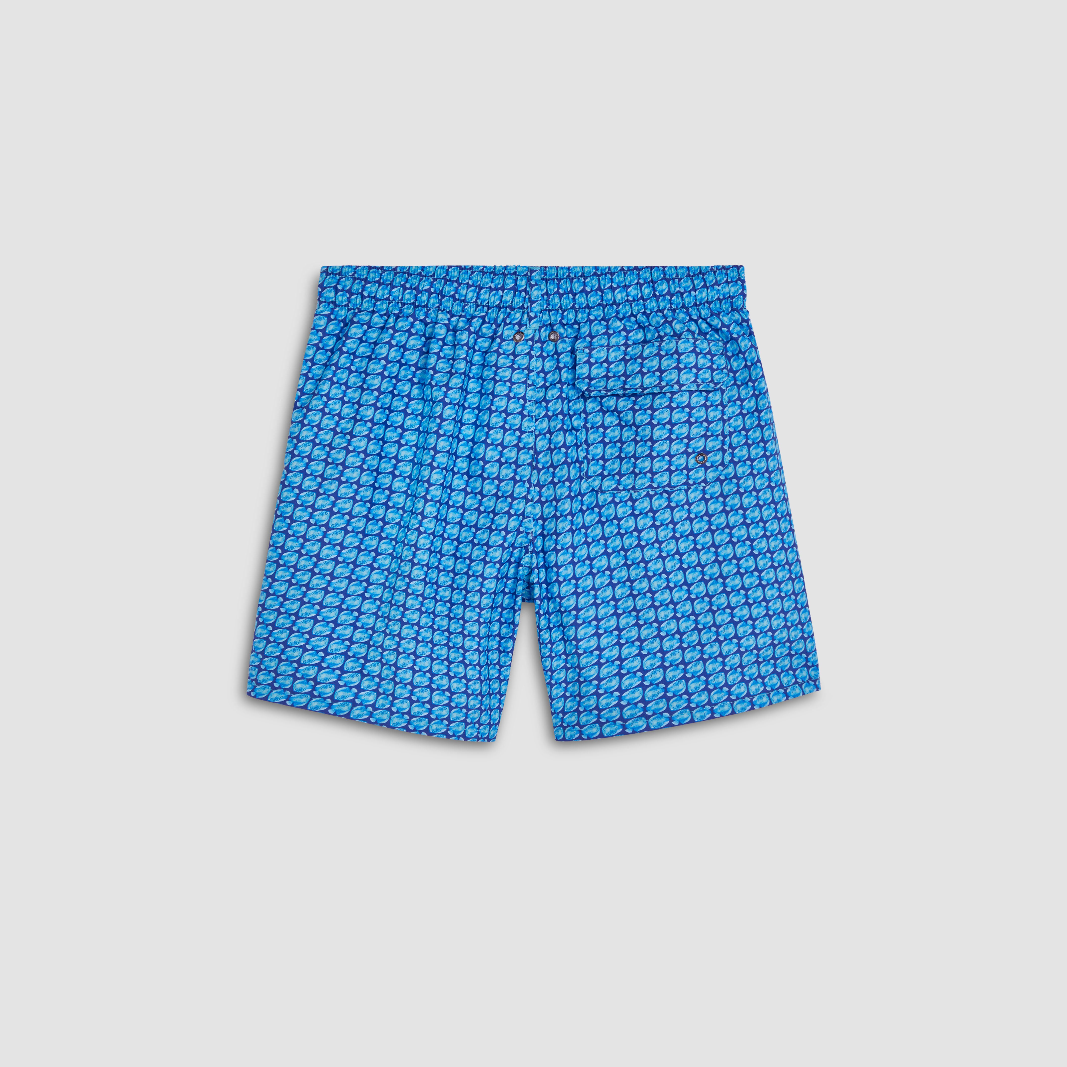 Cosmo Fish Swim Trunks for Men - Quick Dry Comfortable Beach Shorts with UPF 50+ Sun Protection - Perfect for Swimming, Surfing & Summer Vacations
