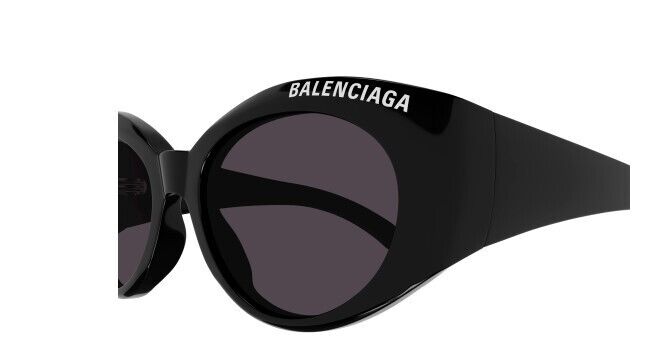 Balenciaga BB0267S 001 Black/Grey Cat Eye Women's Sunglasses - Stylish UV Protection Shades for Fashion, Beach & Outdoor Activities