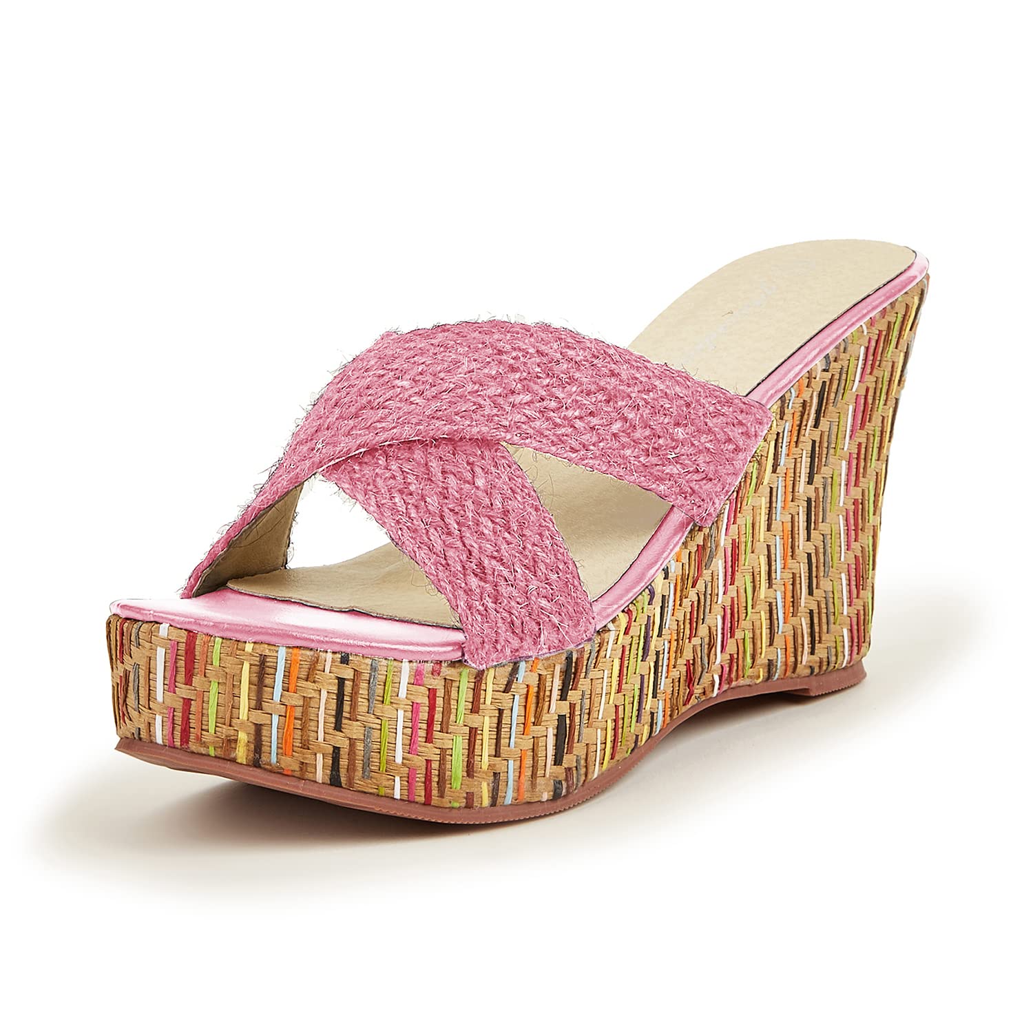 Getmorebeauty Women's Casual Summer Wedge Sandals - Comfortable Slide Platform Sandals for Beach, Vacation & Everyday Wear