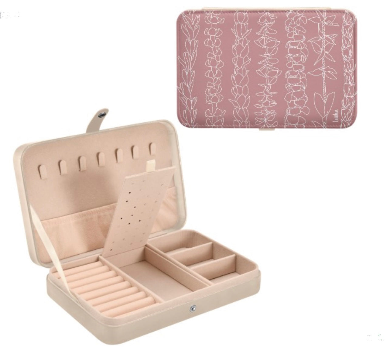 Stylish Travel Jewelry Organizer - Portable Jewelry Case for Necklaces, Rings & Earrings - Perfect for Vacation, Business Trips & Gifts