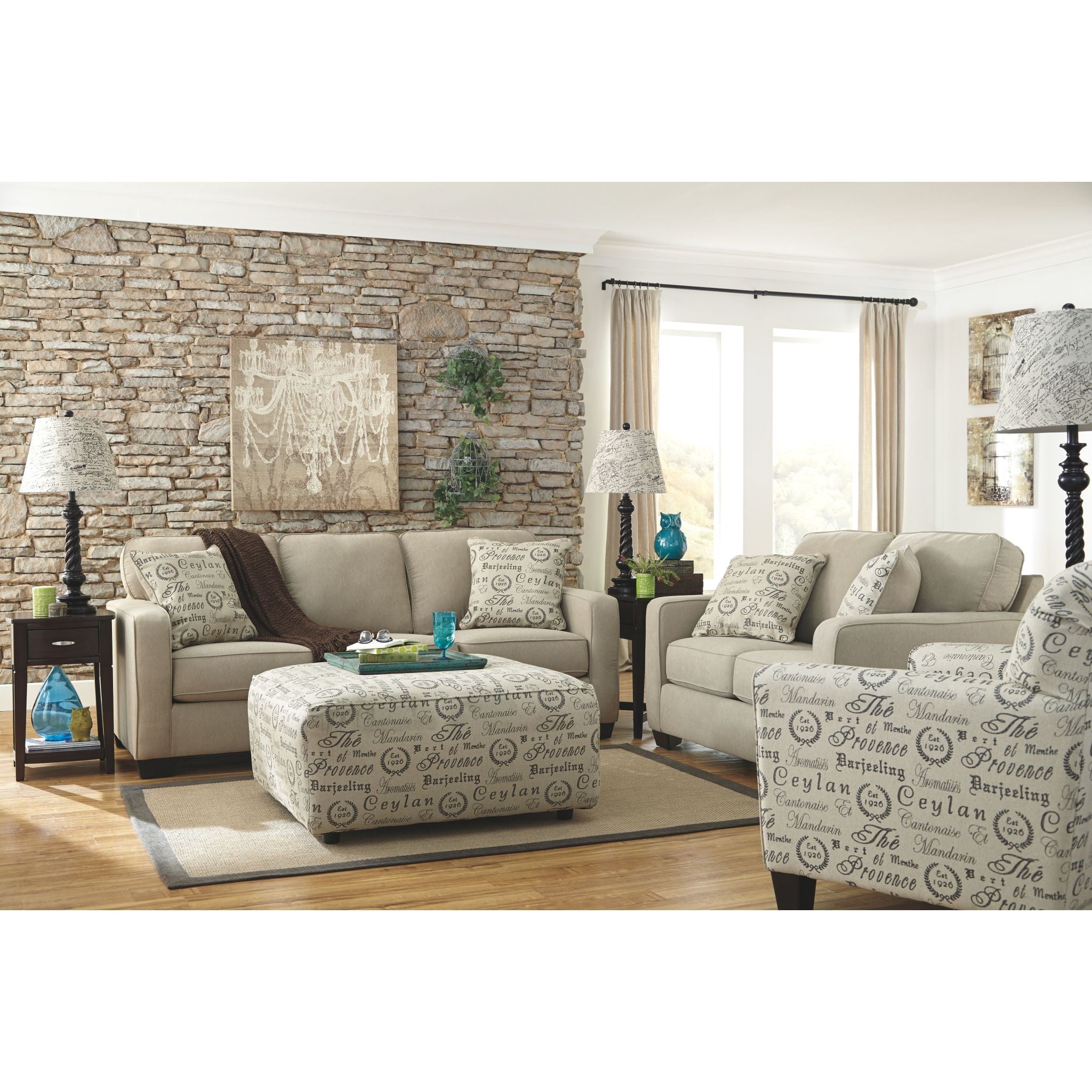Alenya Sofa - Modern 3-Seater Fabric Couch for Living Room, Comfortable and Stylish Home Furniture - Perfect for Family Gatherings, Movie Nights, and Relaxing