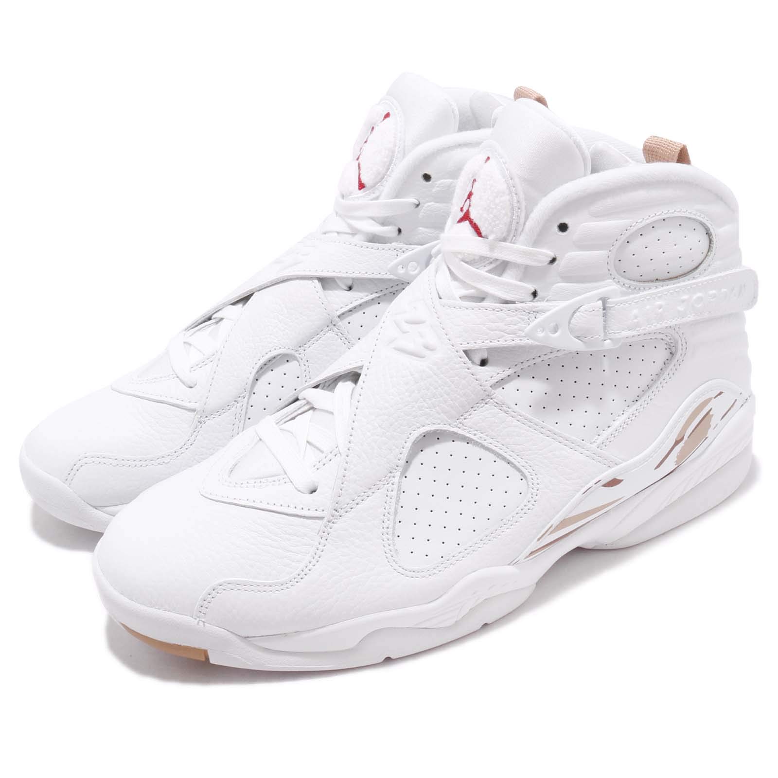 Jordan Men's Air 8 Retro OVO Sneakers AA1239-135 in White - Size 10 | Basketball Shoes for Men, Streetwear Fashion & Casual Wear