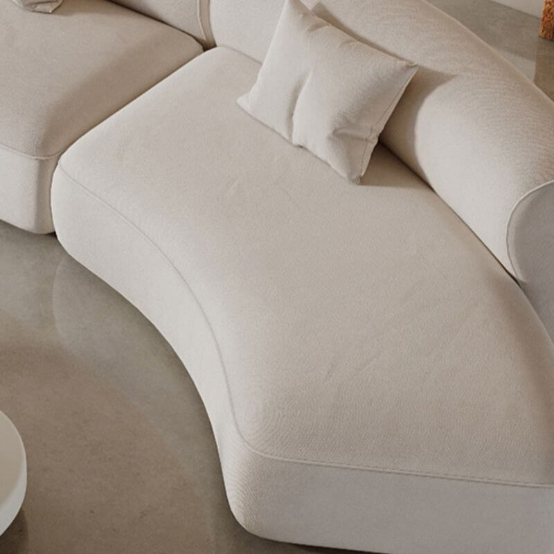White Standard Sofa - Modern Living Room Furniture for Home Decor & Comfort | Perfect for Lounging, Entertaining & Relaxing
