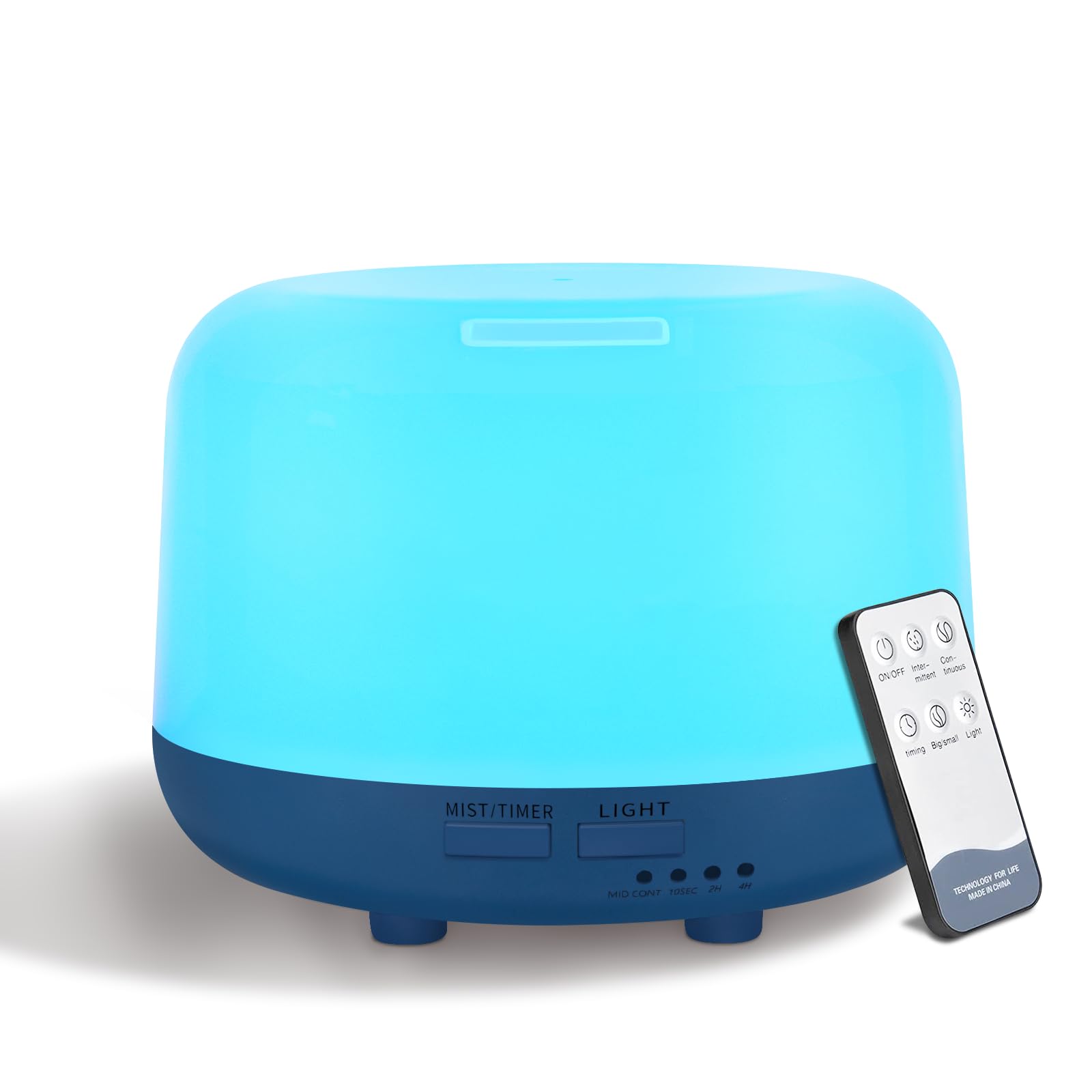 300ML Essential Oil Diffuser with Remote Control - 7 Color Changing LED Lights, Ultrasonic Cool Mist Humidifier for Aromatherapy, Yoga, Bedroom & Office Relaxation