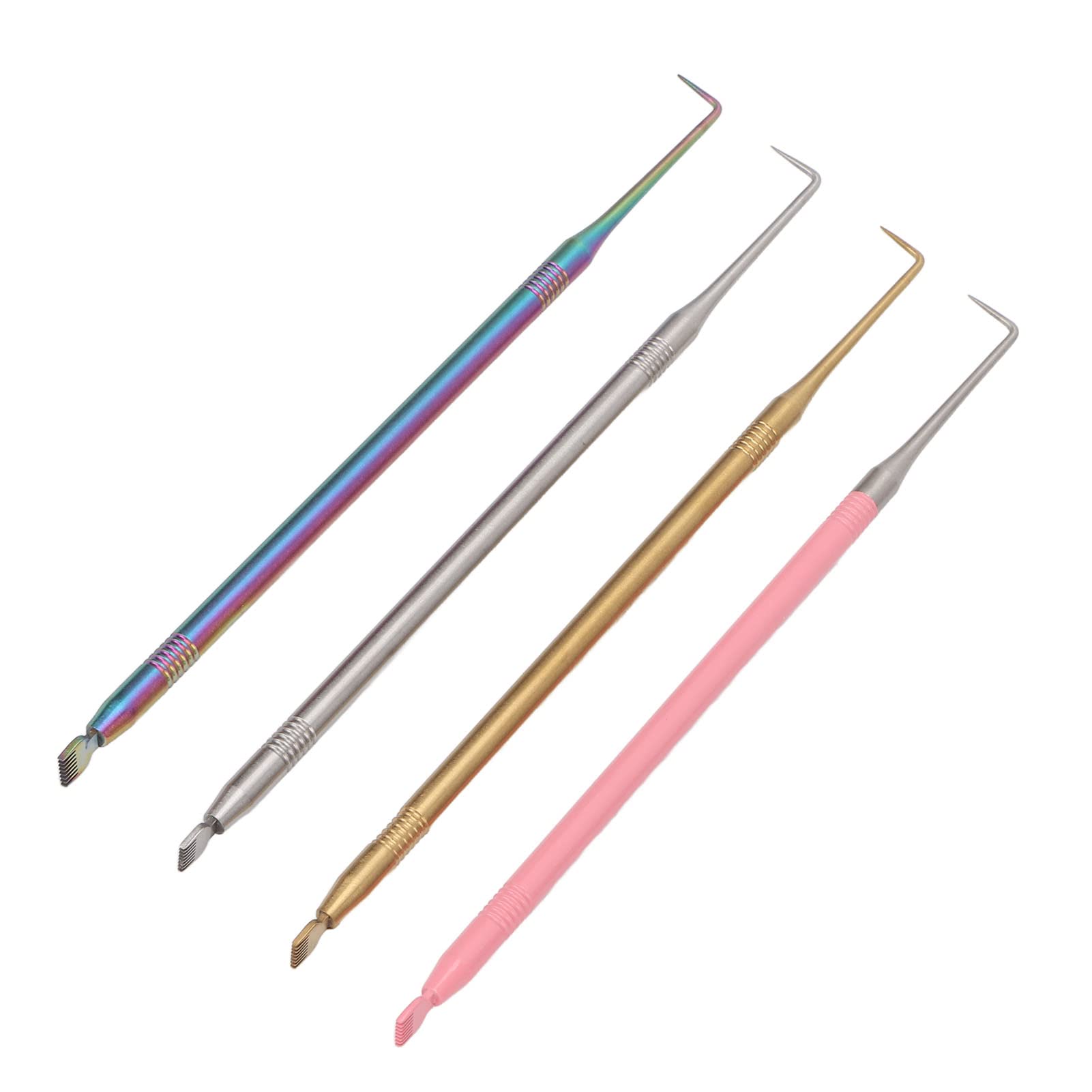 Professional Stainless Steel Lash Separator & Tinting Tools - 4pcs Eyelash Perming Lift Combs for Perfect Lash Tinting & Styling | Ideal for Salon, Home Use & DIY Beauty