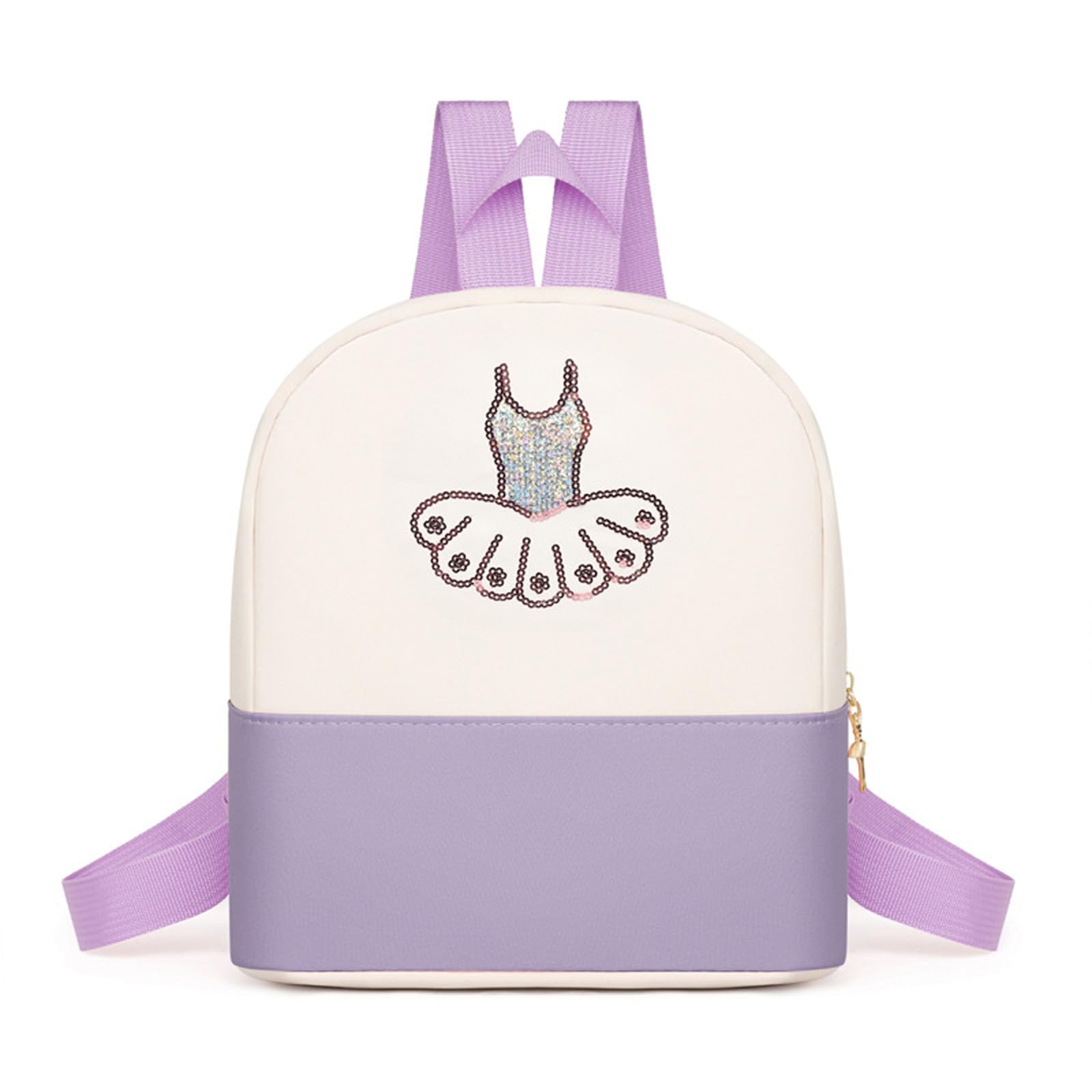 Personalized Purple Ballet Dance Backpack for Girls - Cute Tutu Dress Dance Bag & Ballerina Duffle Bag - Perfect for Ballet Classes, Gymnastics Practice & Dance Recitals