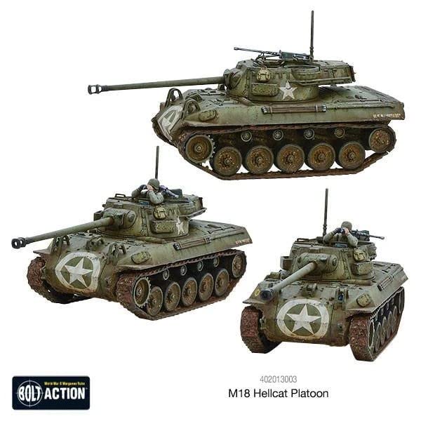 Bolt Action Warlord Games Hellcat Platoon - 28mm WWII Wargaming Miniatures Set for Tabletop Strategy Games | Perfect for Historical Battles & Collectors