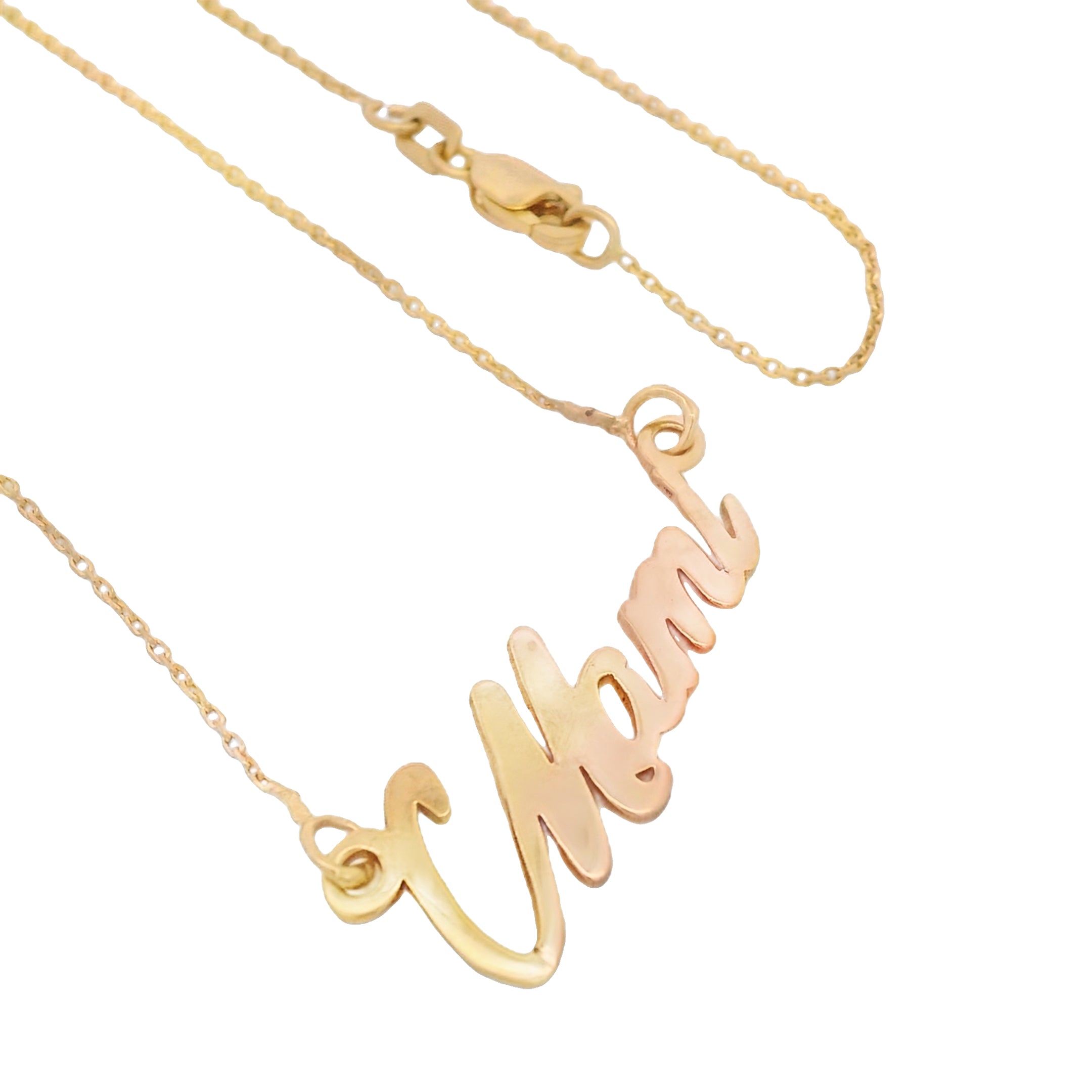 14K Gold Custom Name Necklace for Women - Personalized Jewelry Gift for Mom, Wife, Daughter | Birthday, Anniversary, Mother's Day Present